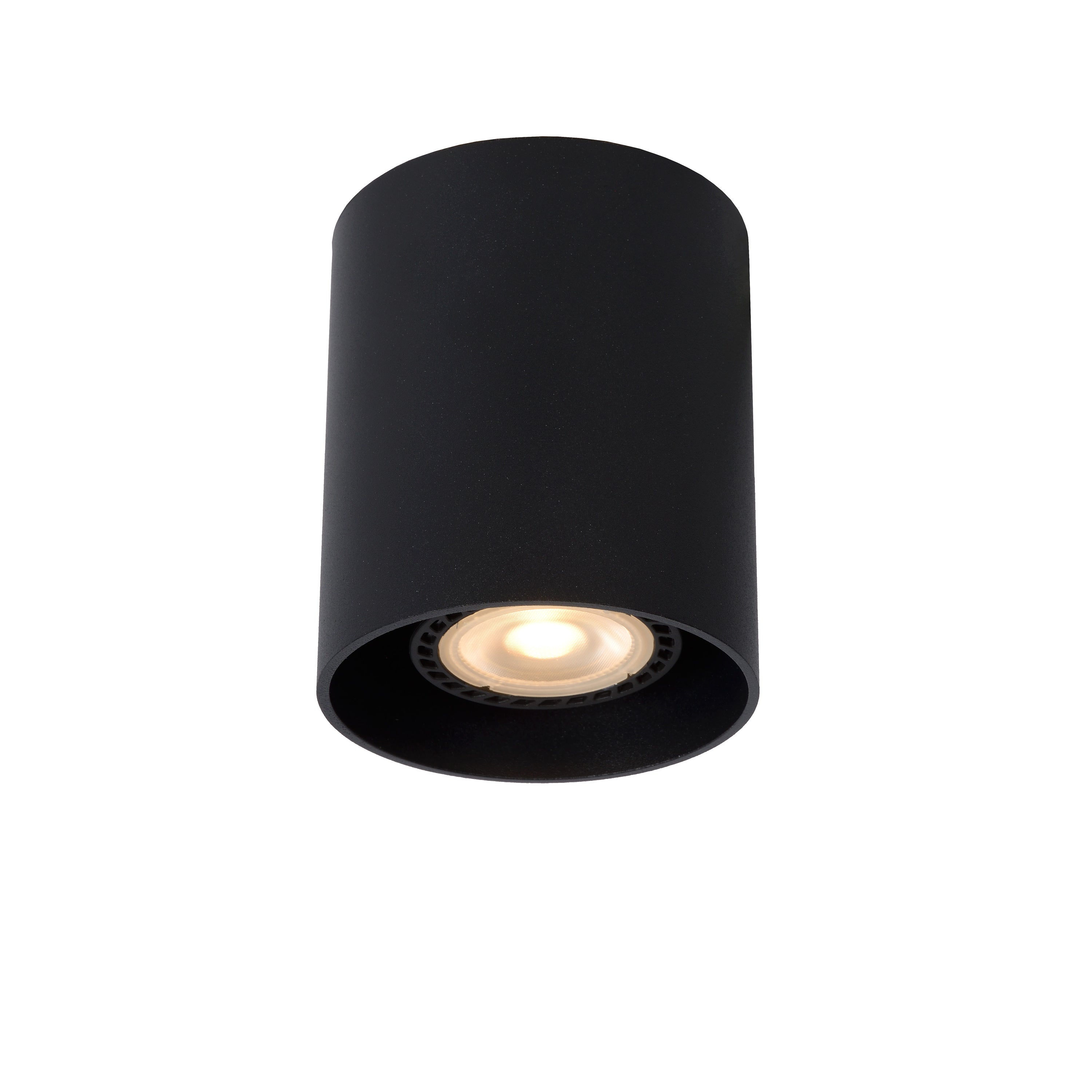 Lucide BODI - Plafondspot - Ø 8 cm - 1xGU10 - Zwart