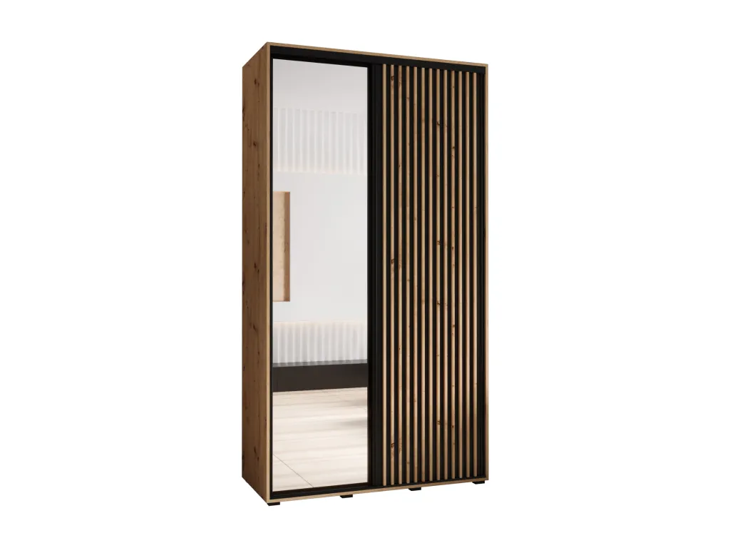 ARMARIO Lluesmahome 2 DE PUERTAS CORREDERAS 235.2/140/45 2 puertas (artisan/negro) 46690PFOJ