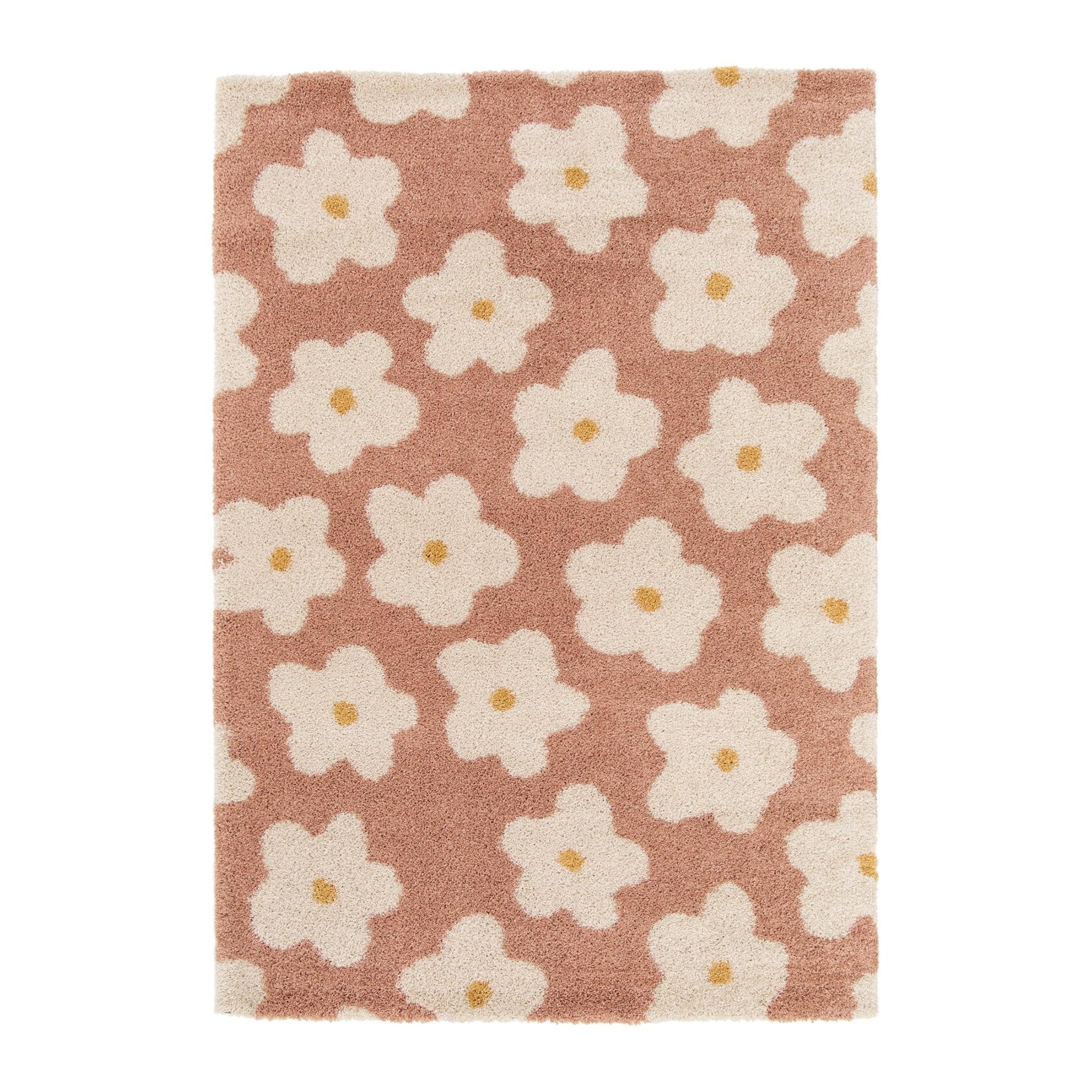 AFK Living vloerkleed Bloemen - voor kinderen - roos