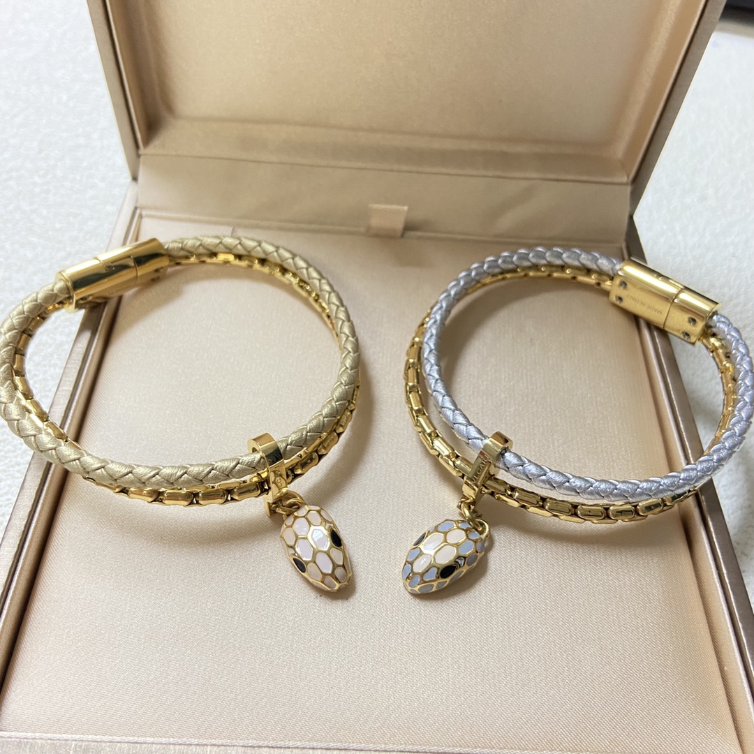 Bvlgari Serpenti Forever Leather Bracelet - Original Replica Club