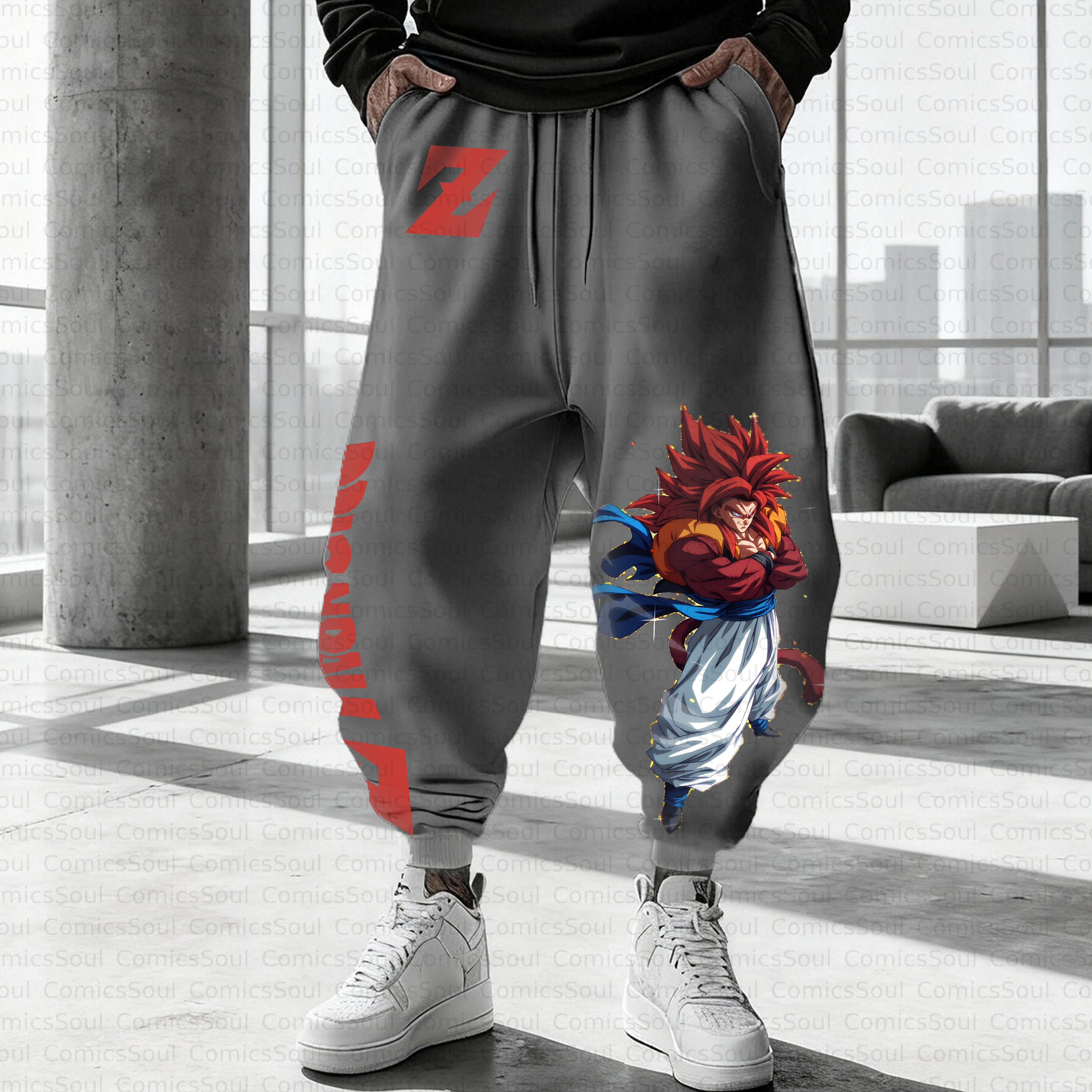 Unisex Casual Anime Streetwear Pant