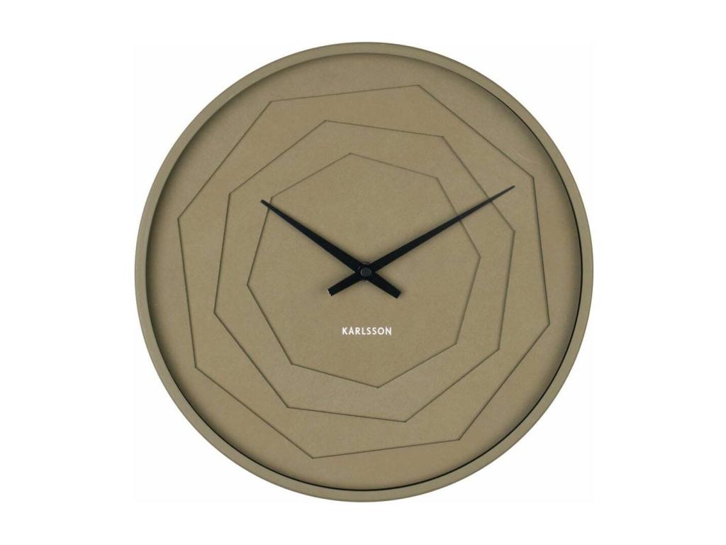 Reloj de madera redondo de origami 30 cm