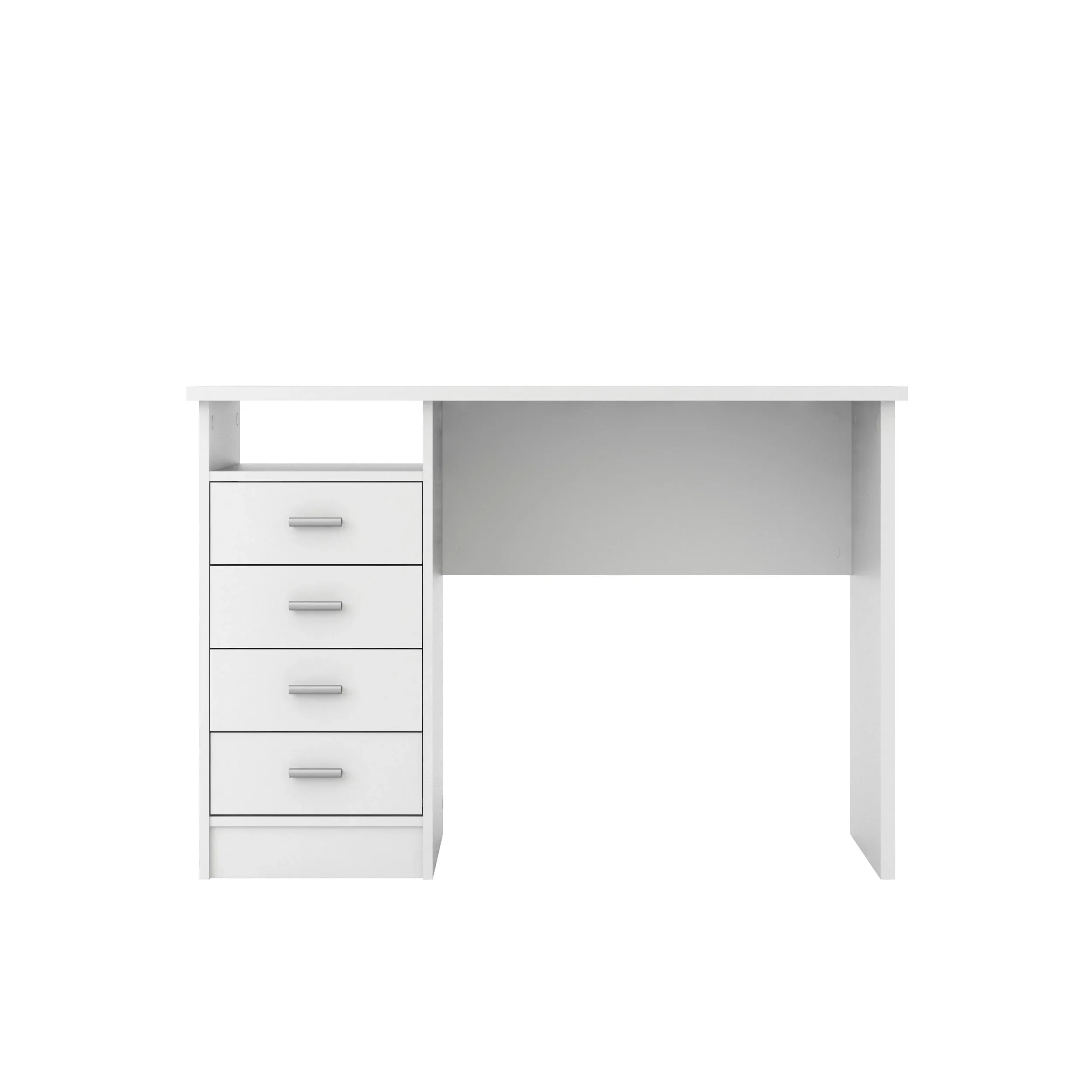 Warner Desk with 4 Drawers, White