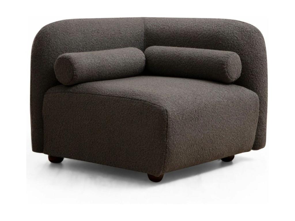 Sillón Nestleano 501 - Gris - 74x90x90cm - Tapiz - Patas Madera