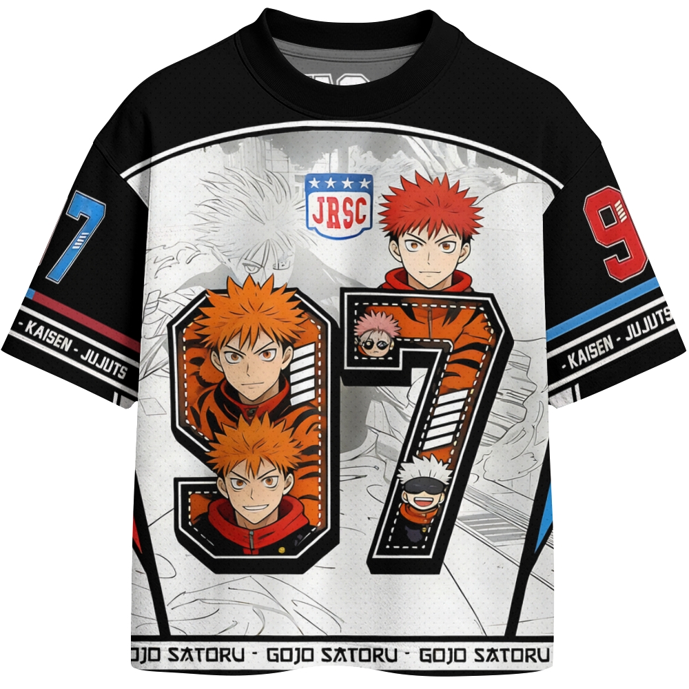 Jujutsu Kaisen Crew Neck Football Jersey