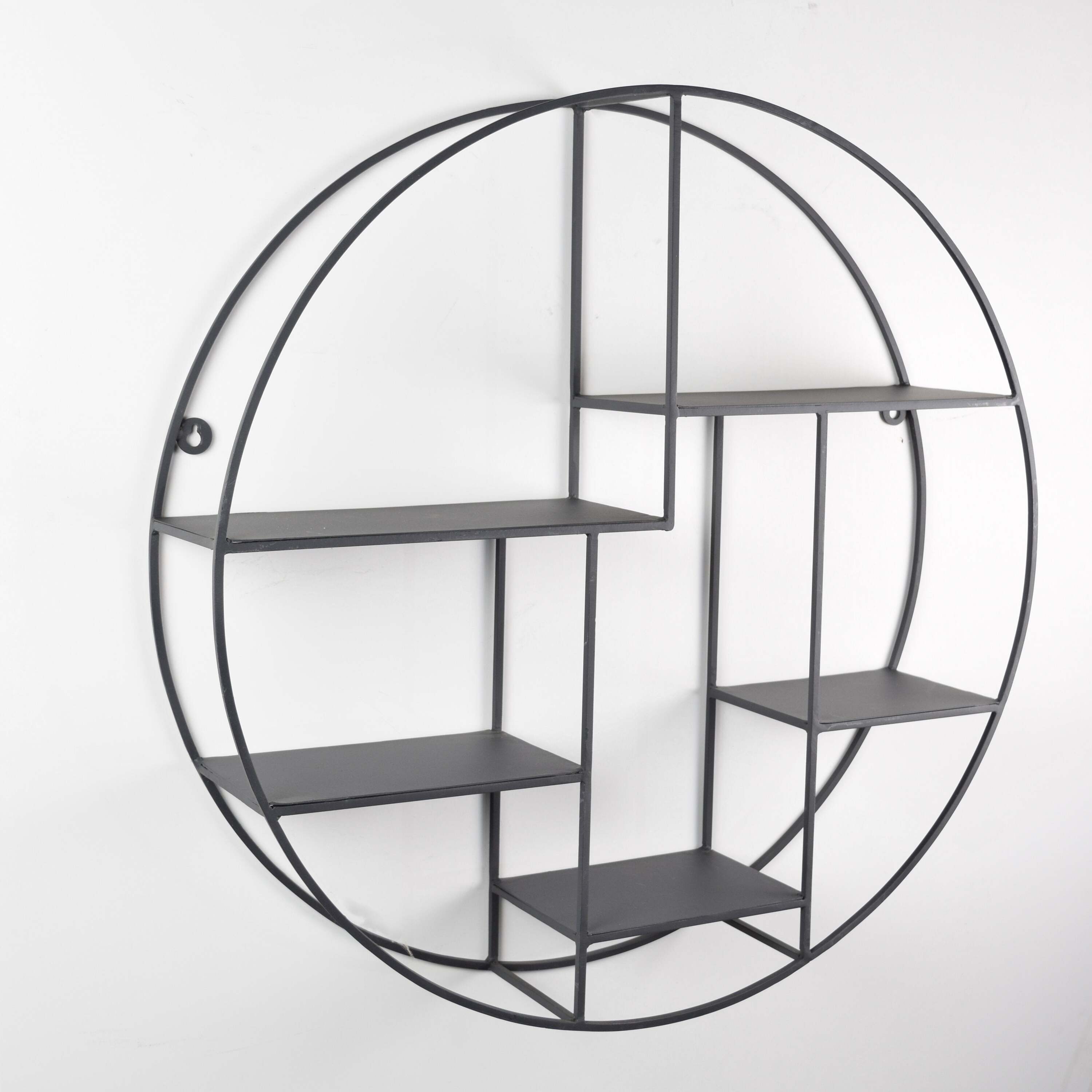 LOFT42 Wally Wandrek Rond - Metaal - Mat Zwart - 70x70x15