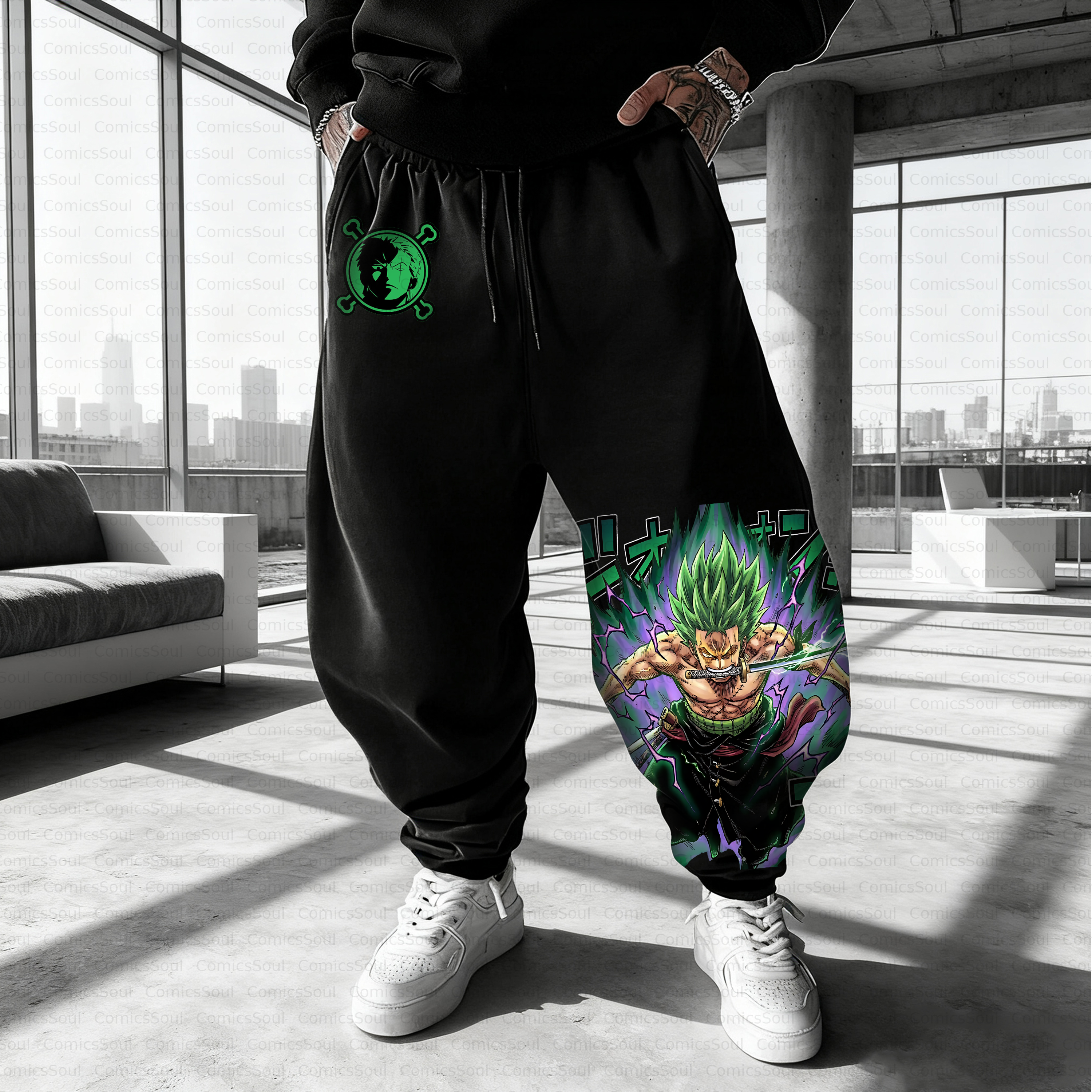 Unisex Casual Anime Streetwear Pant