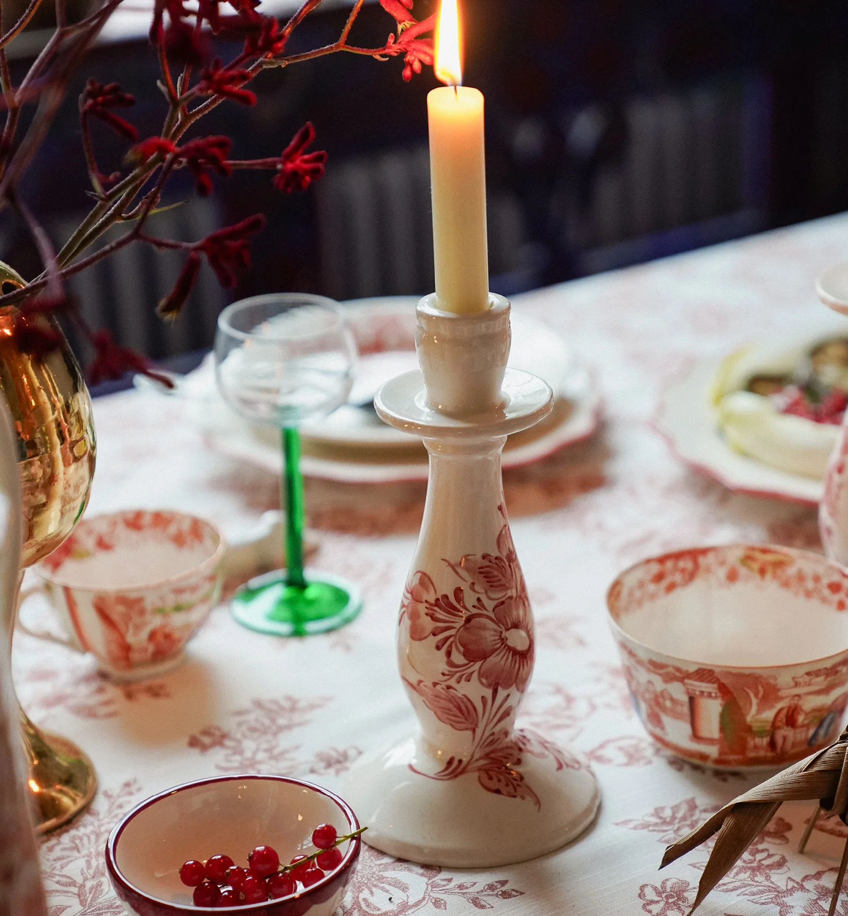 Whimsical Rose Candle Holder