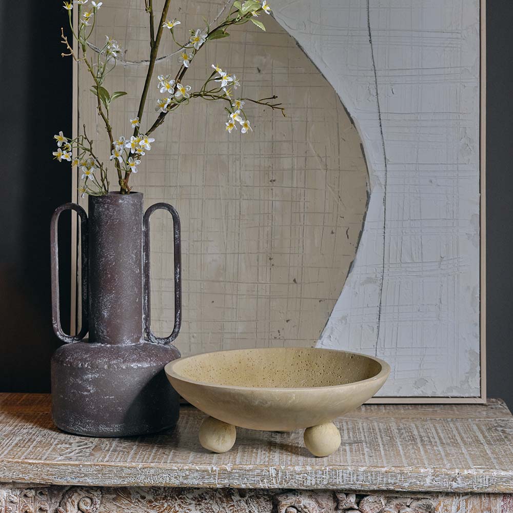 Theo Travertine Bowl