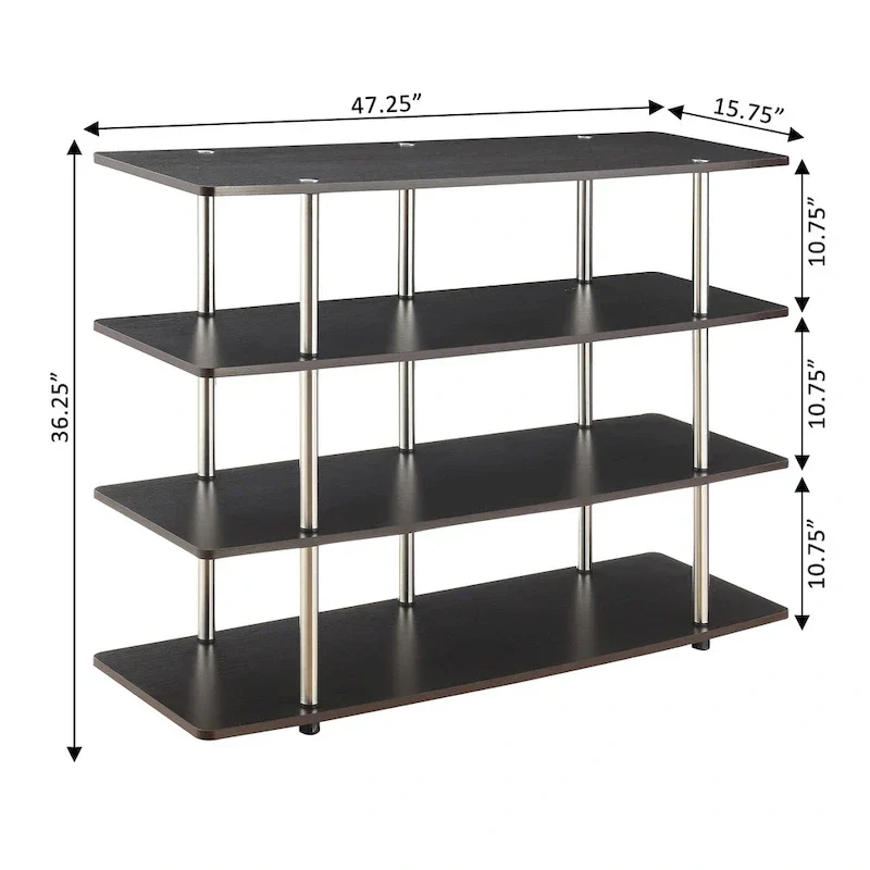 Convenience Concepts Designs2Go XL 55-Inch Highboy 4-Tier Television Stand