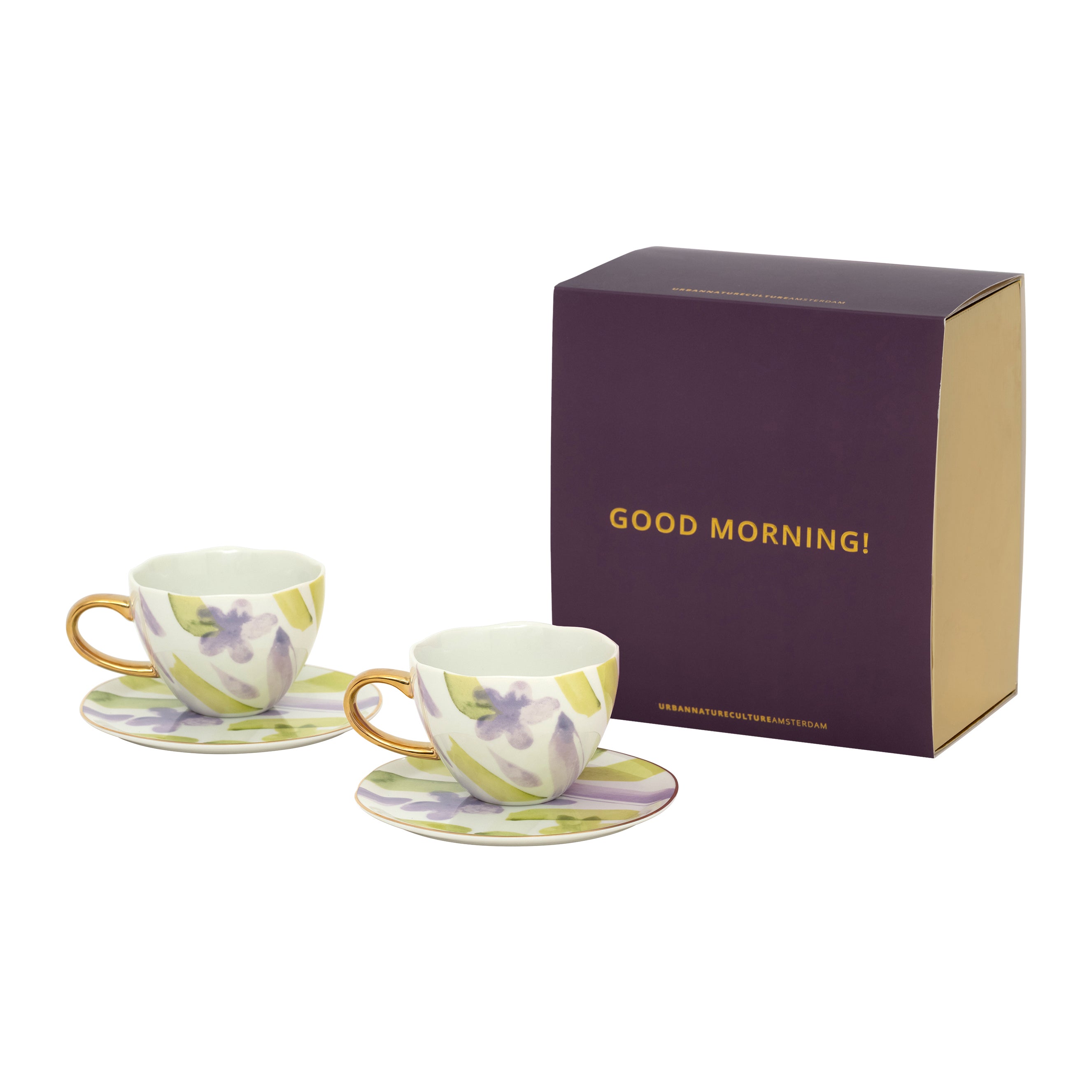 Urban Nature Culture Good Morning Kop Cappuccino/Thee en Bord Kusha –