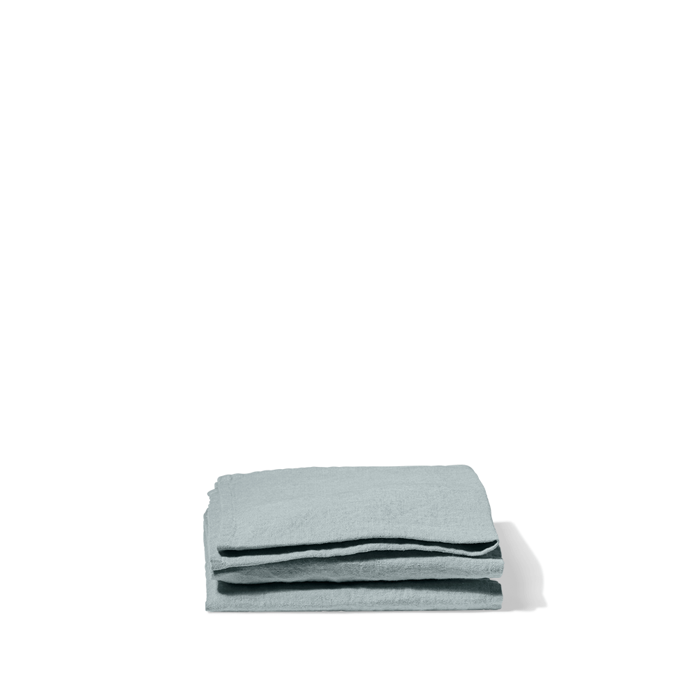 Serviette de table en lin lavé - Gris Vésuve