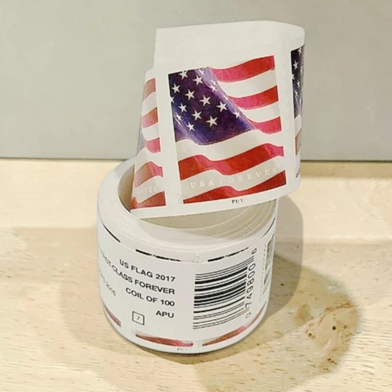 2017 US Flag First Class -Forever Postage Stamps(1 Roll of 100 Stamps)