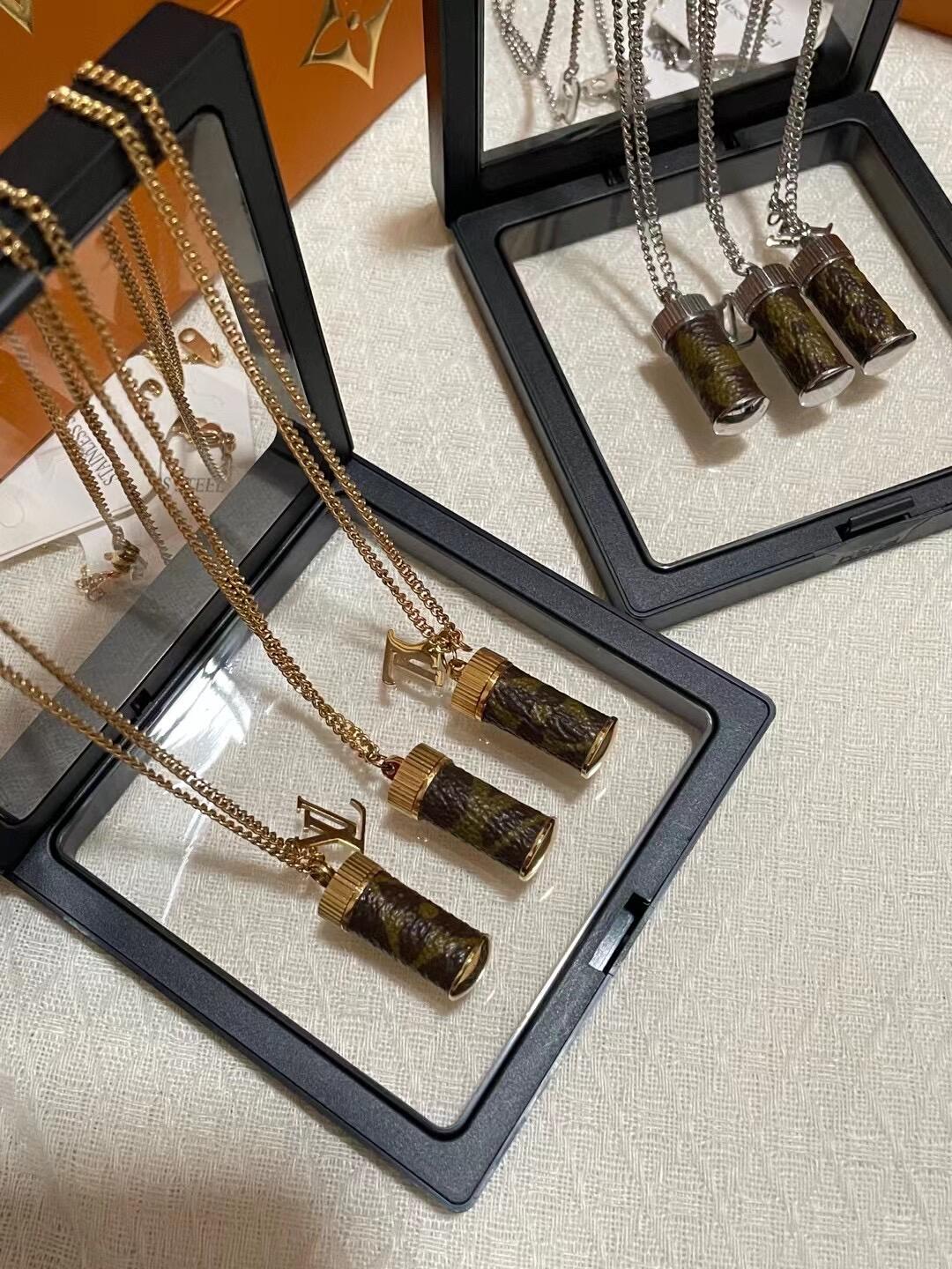 Louis Vuitton Perfume Bottle Necklace - Original Replica Club
