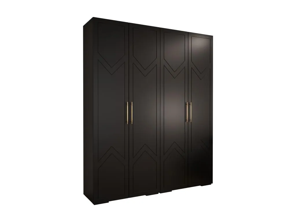 ARMARIO Patriciabaezcasa 8 DE PUERTAS BATIENTES 236.7/200/47 4 puertas (negro)