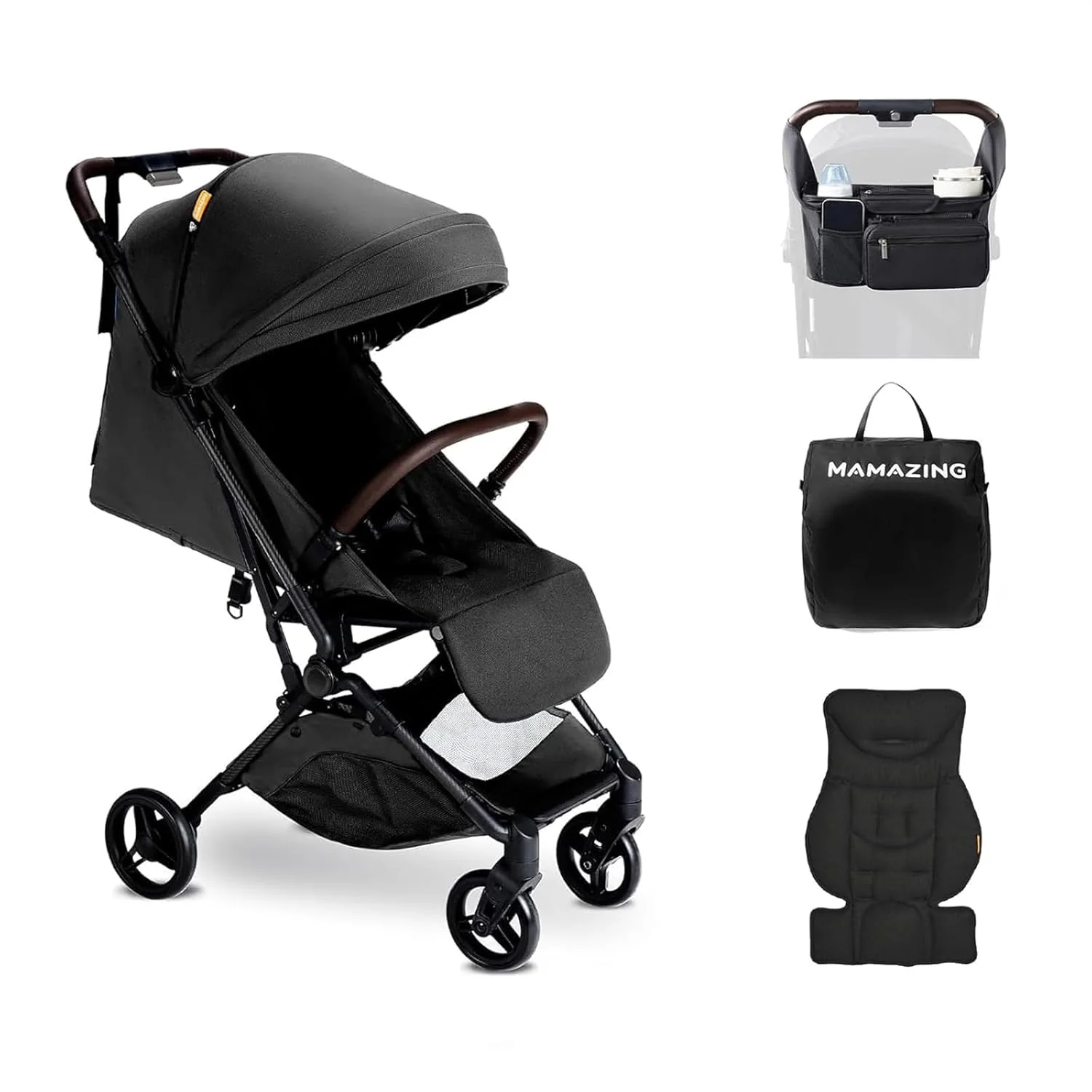 MAMAZING Lightweight Baby Travel Stroller with Carbon Fiber Frame Compact Airplane-Friendly