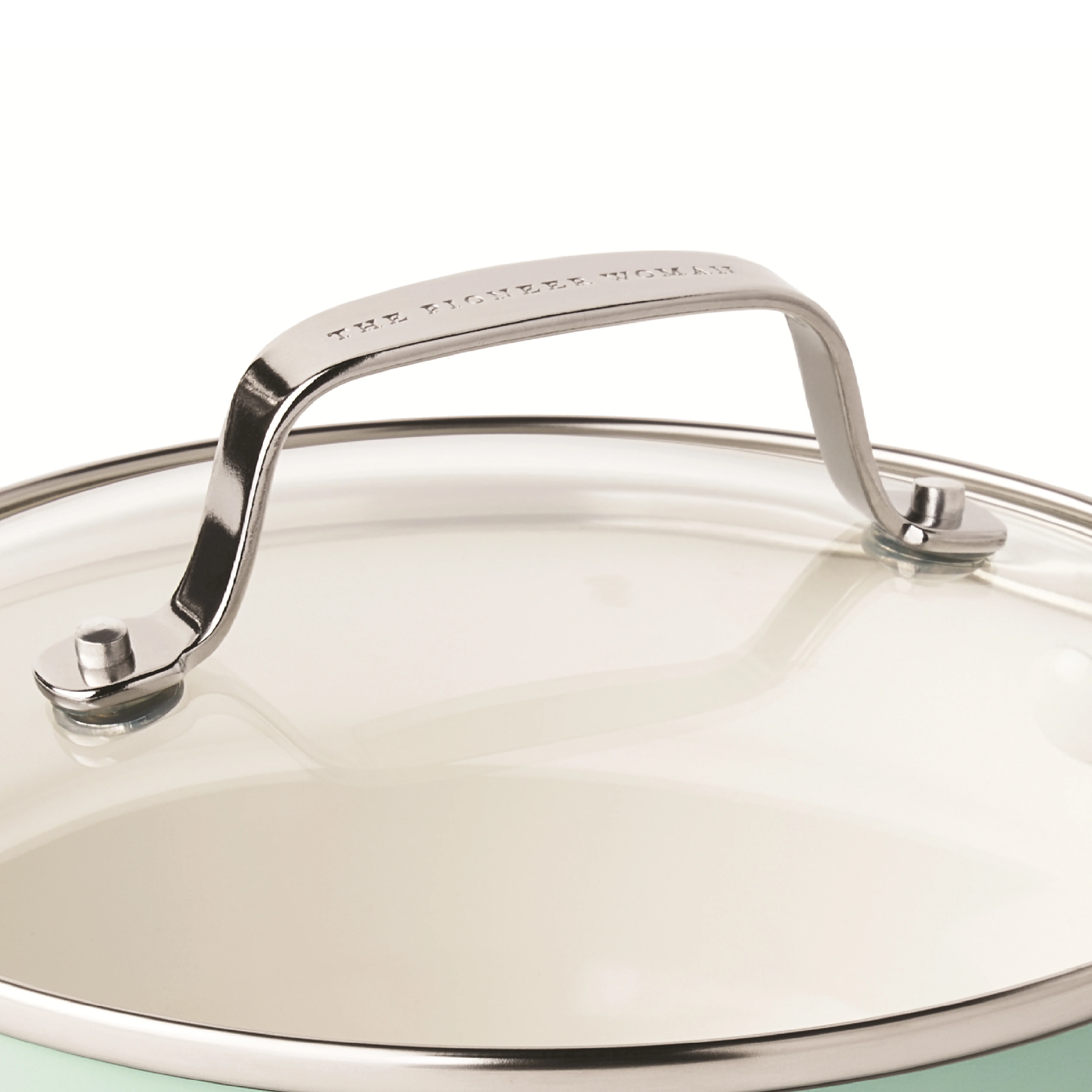 The Pioneer Woman Harlow 15-Piece Cookware Set, Ceramic Non-Stick Pots and Pans Set, Taupe - Image 35