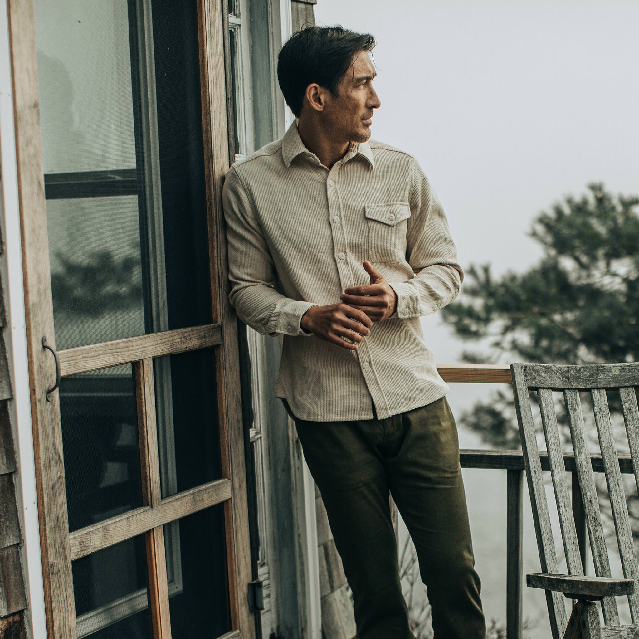 The Cash Shirt in Natural Sashiko