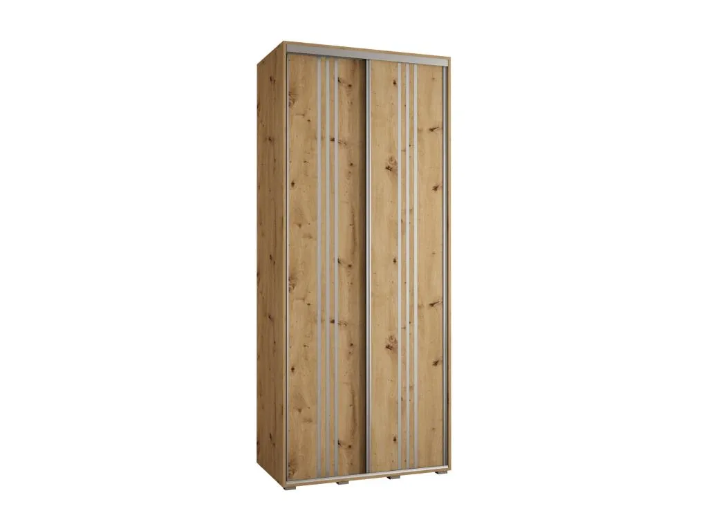 ARMARIO Hogarmini 6 DE PUERTAS CORREDERAS 235.2/120/60 2 puertas (Artisan/Artisan/Plata) 10747atkb