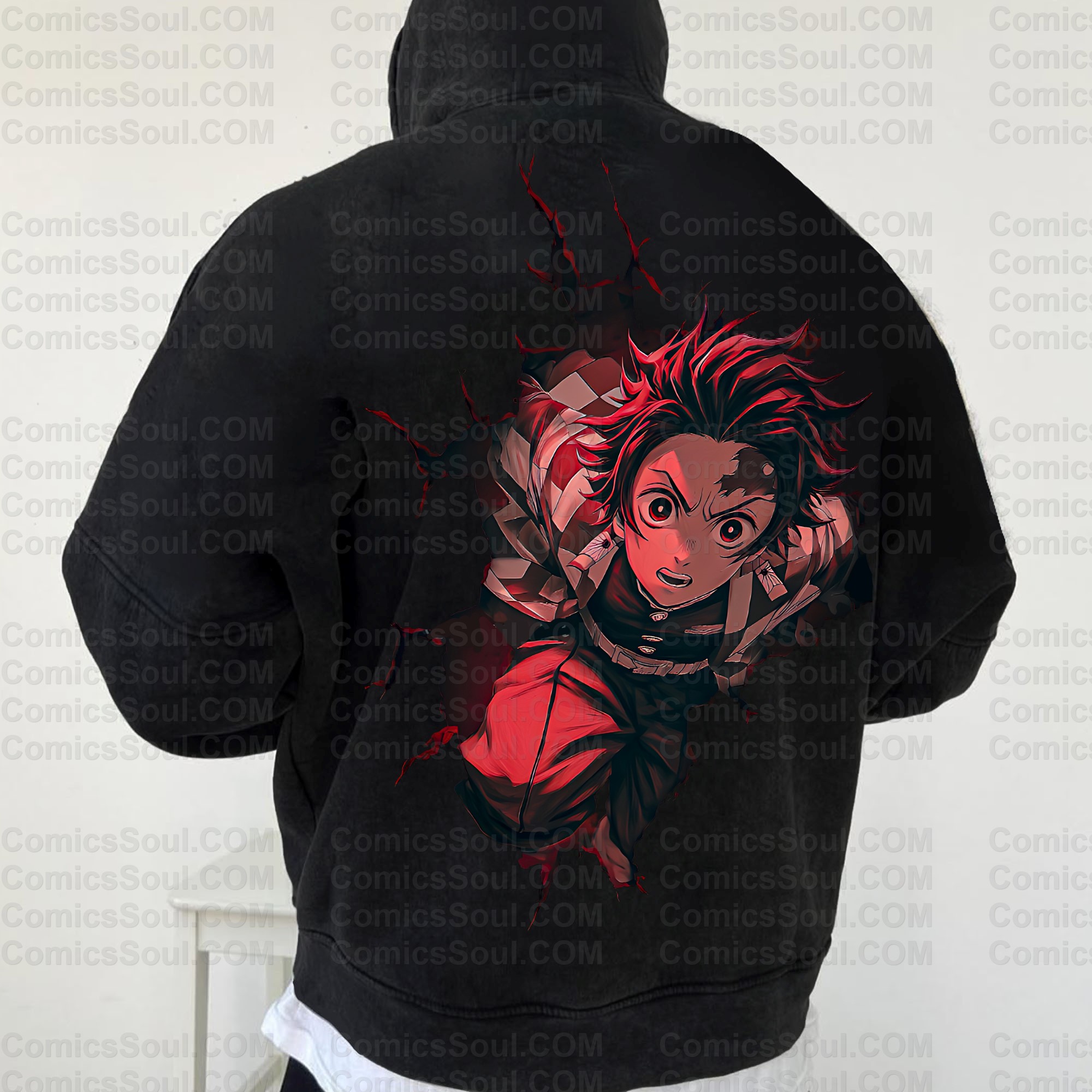 Vintage 3D Direct Inkjet Printed Washed Unisex Plush Hoodie| KNY