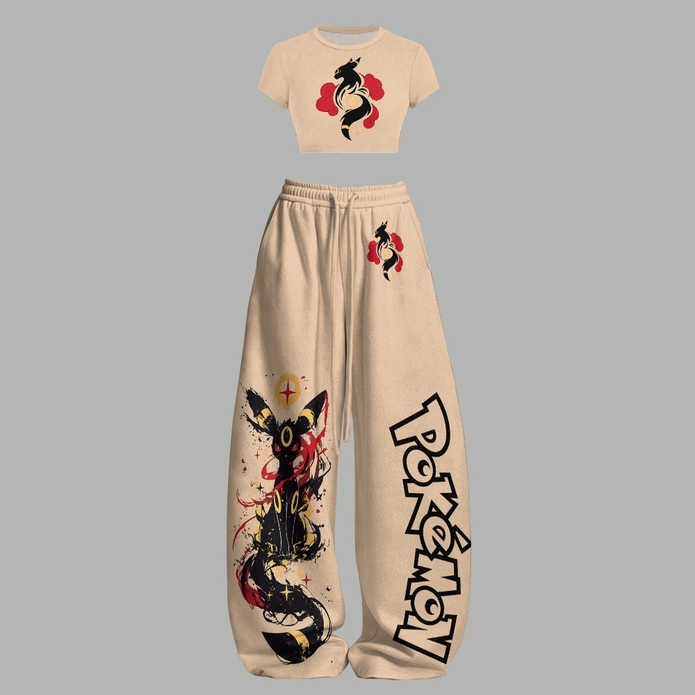 Pokémon T-Shirt  & Elasticated Trousers Two-Piece Set