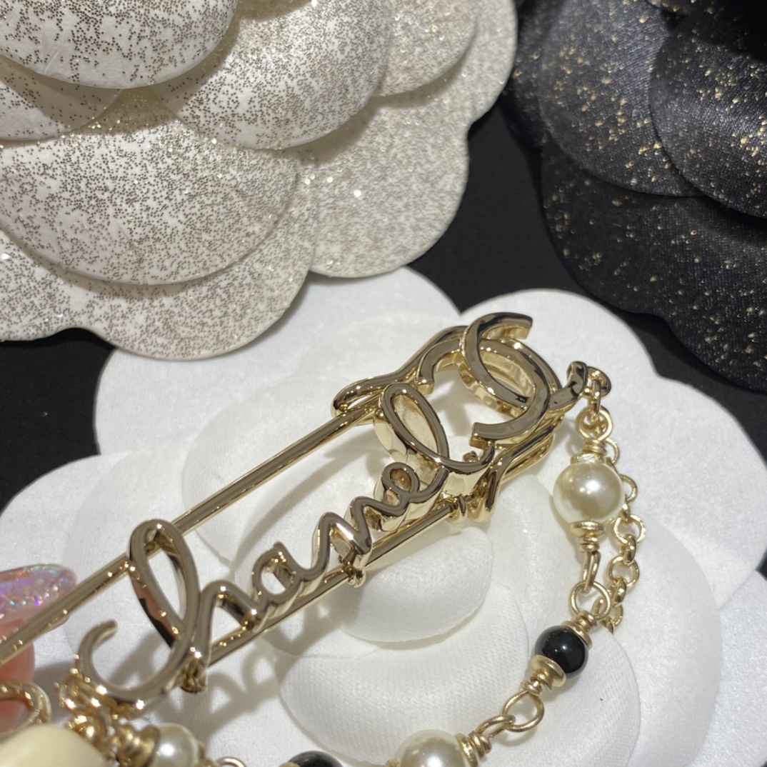 Chanel Pearl and Chain Pin Brooch - Original Replica Club