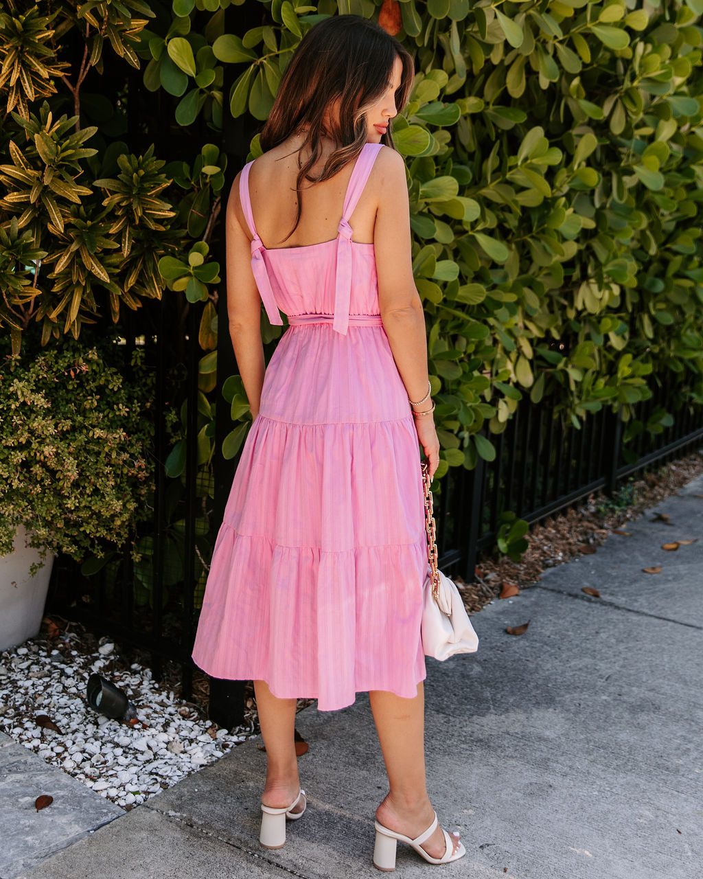 Praire Dreams Cotton Midi Dress - Pink - FINAL SALE - Se7enfashion