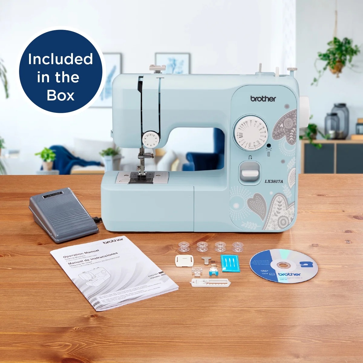 Brother LX3817- Beginner Sewing Machine, 17 Stiches - Image 20