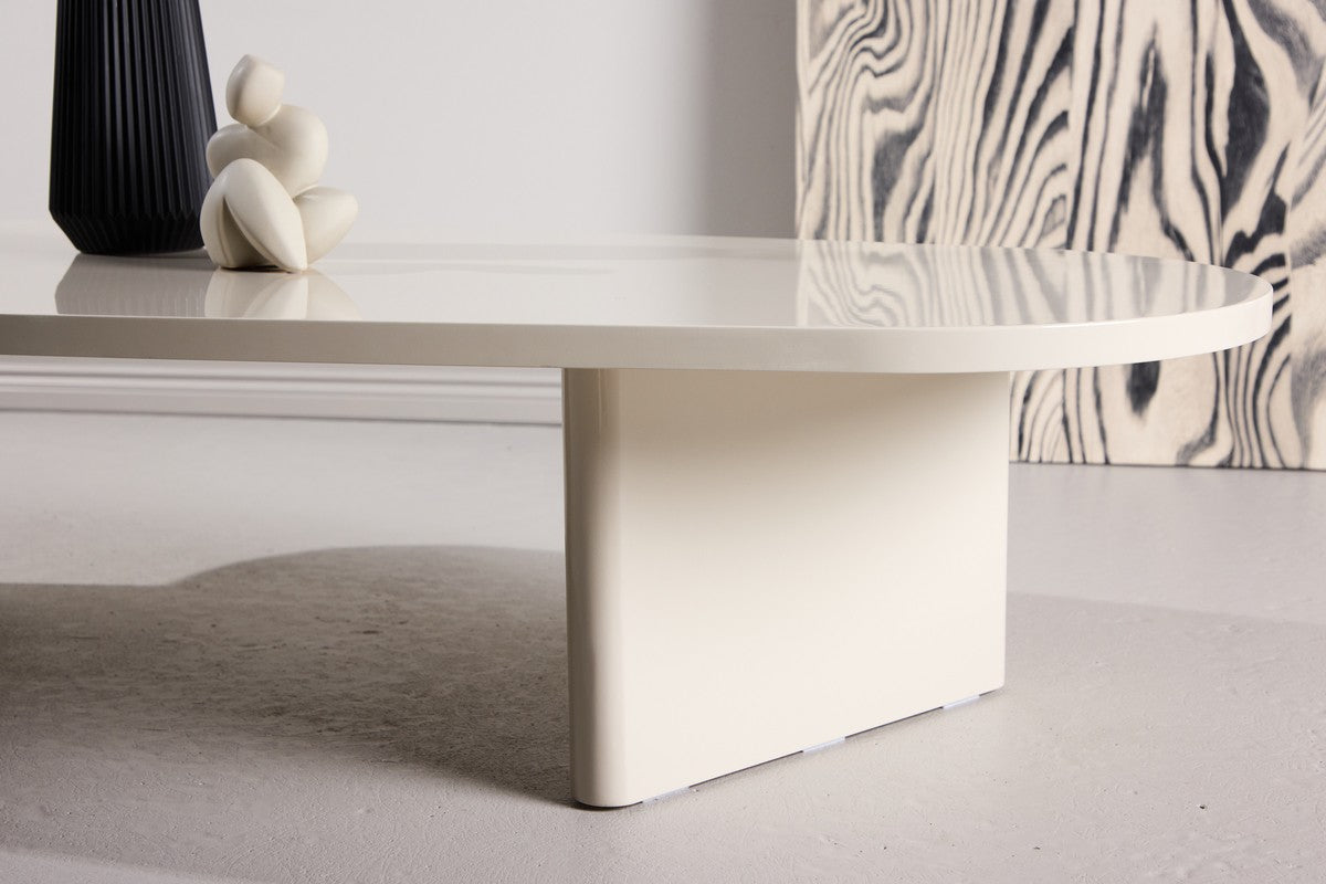 Rebellenclub Norrtalje Salontafel - 130x65cm - Beige