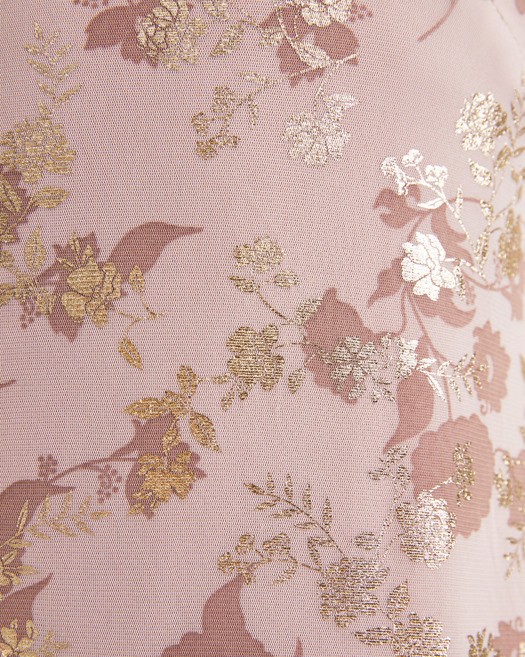 Earned It Floral Metallic Slit Maxi Dress - Mauve - Se7enfashion