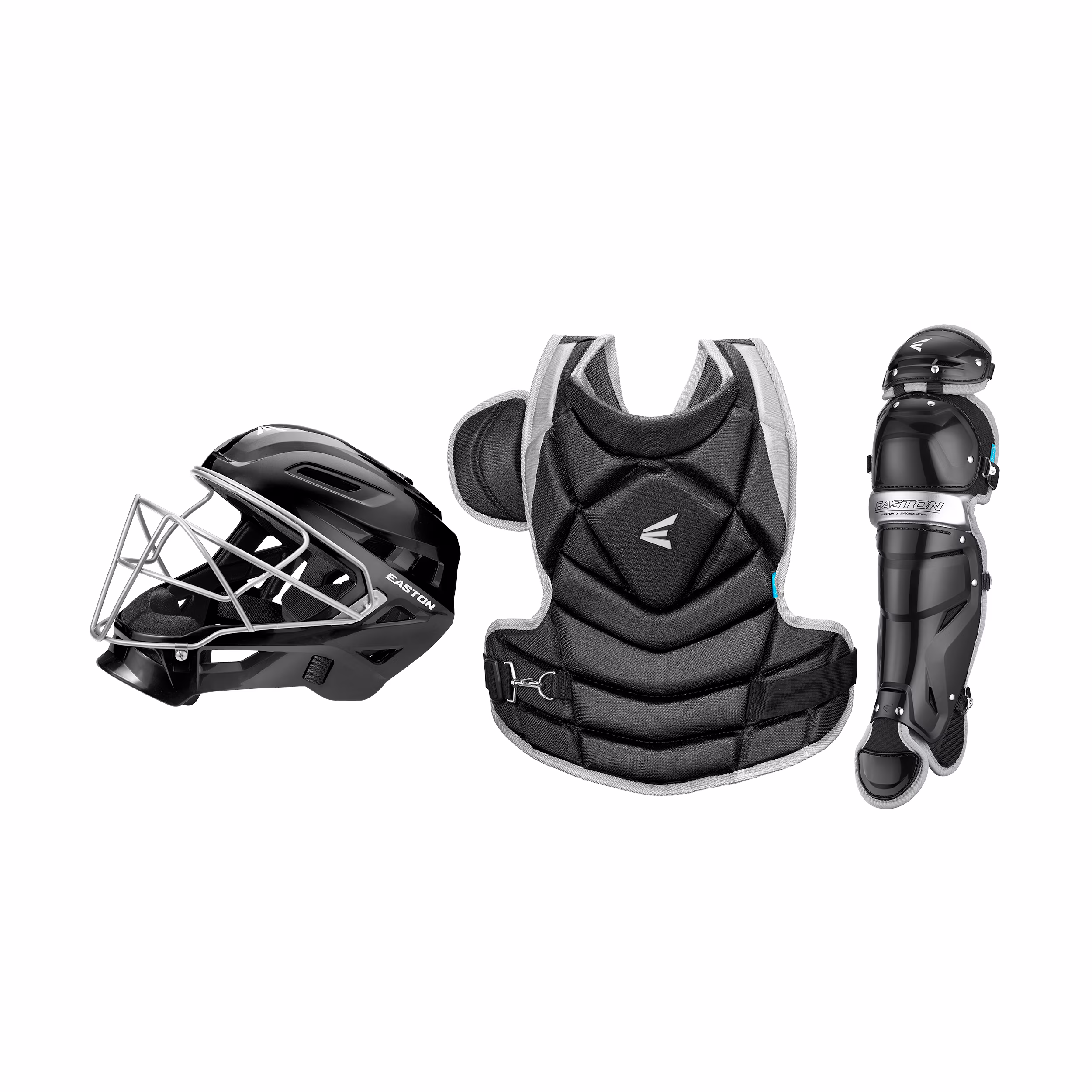 EASTON Jen Schro THE FUNDAMENTAL Catcher'S Gear Kit, Medium, Black/Silver(M)
