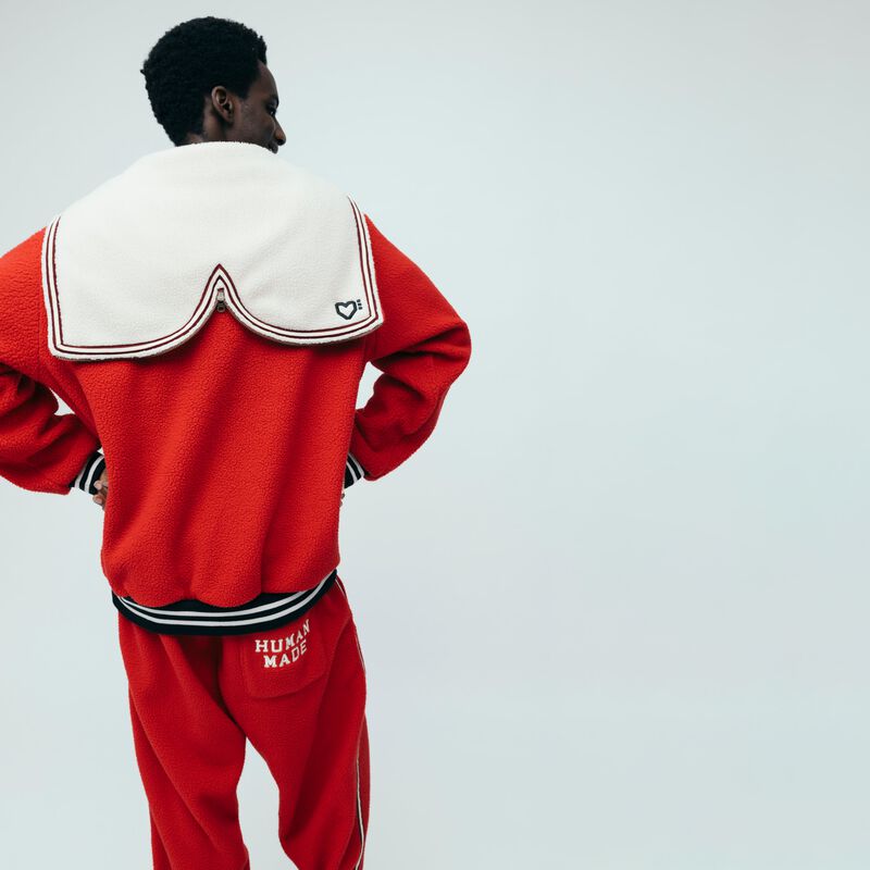 HUMAN MADE HALF-ZIP FLEECE PULLOVER