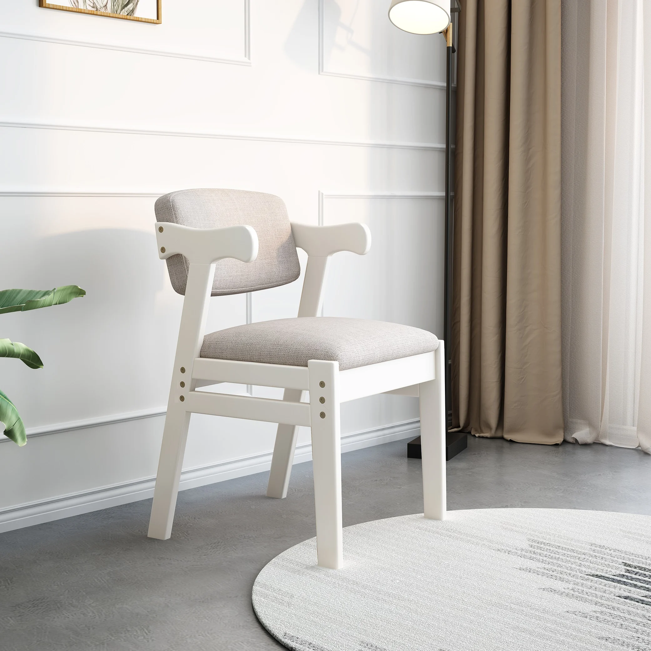 BALANBO Solid Wood Kids Desk and Chair Set with Hutch,Study Computer Desk with Drawers, Extra Large Two Person Study Desk Writing Table, Student White Desk with Bookshelf for Bedroom,Study Room,White - Image 10