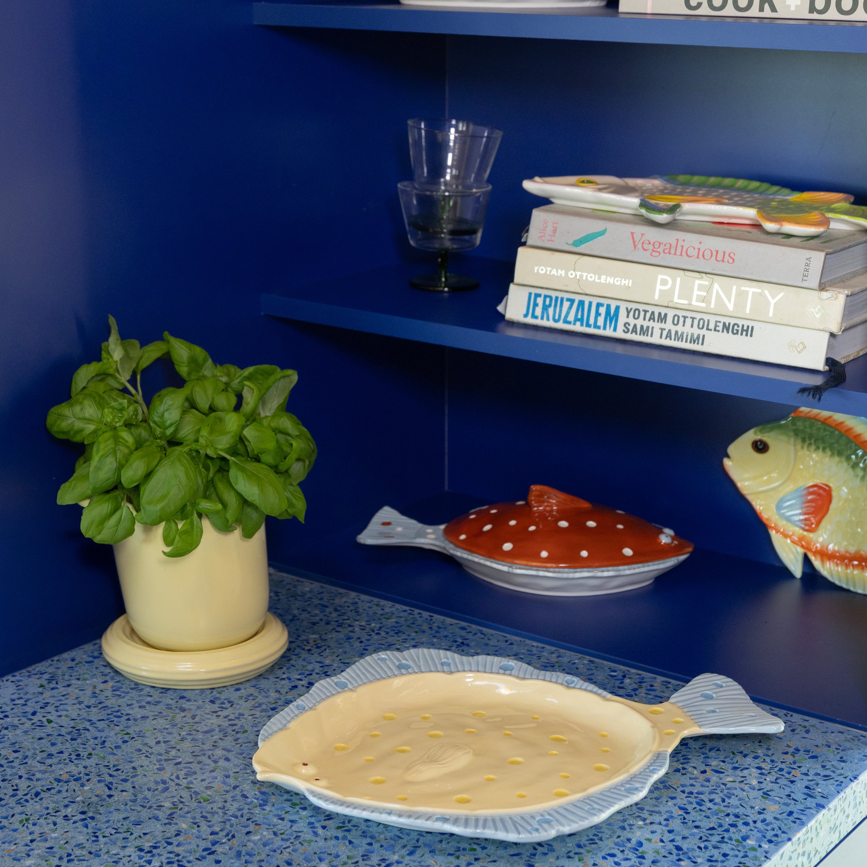 &k amsterdam Plaice Schaal - Geel