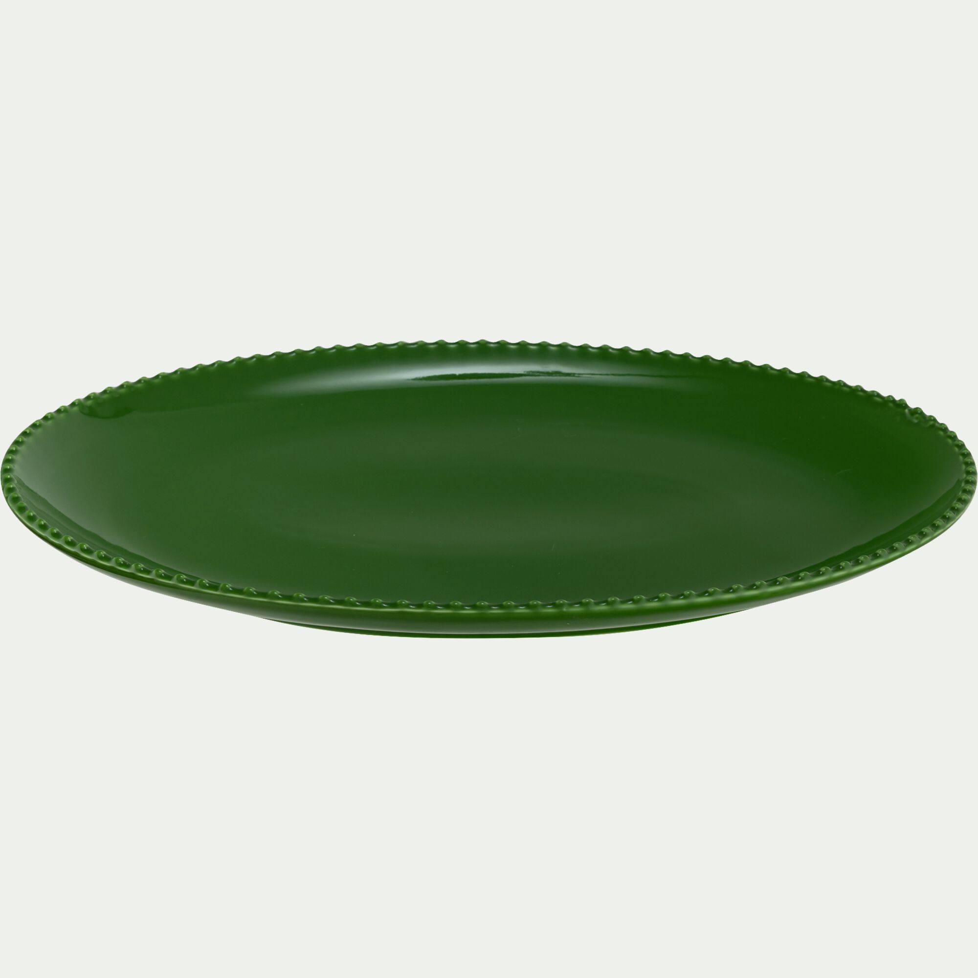 TALA - Plat ovale en porcelaine L40cm - vert cactus
