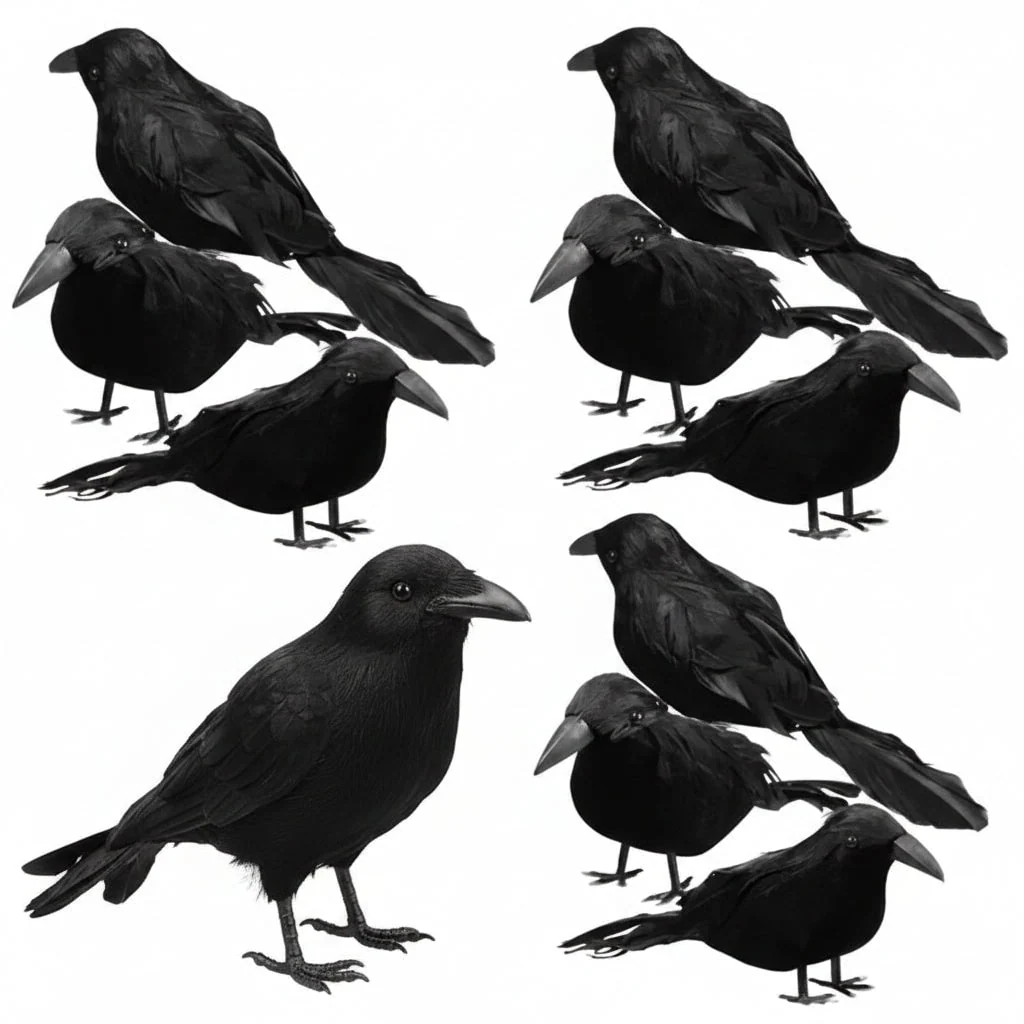 Halloween Decoration Realistic Artificial Crows - Image 5 Halloween Decoration Realistic Artificial Crows - Image 5