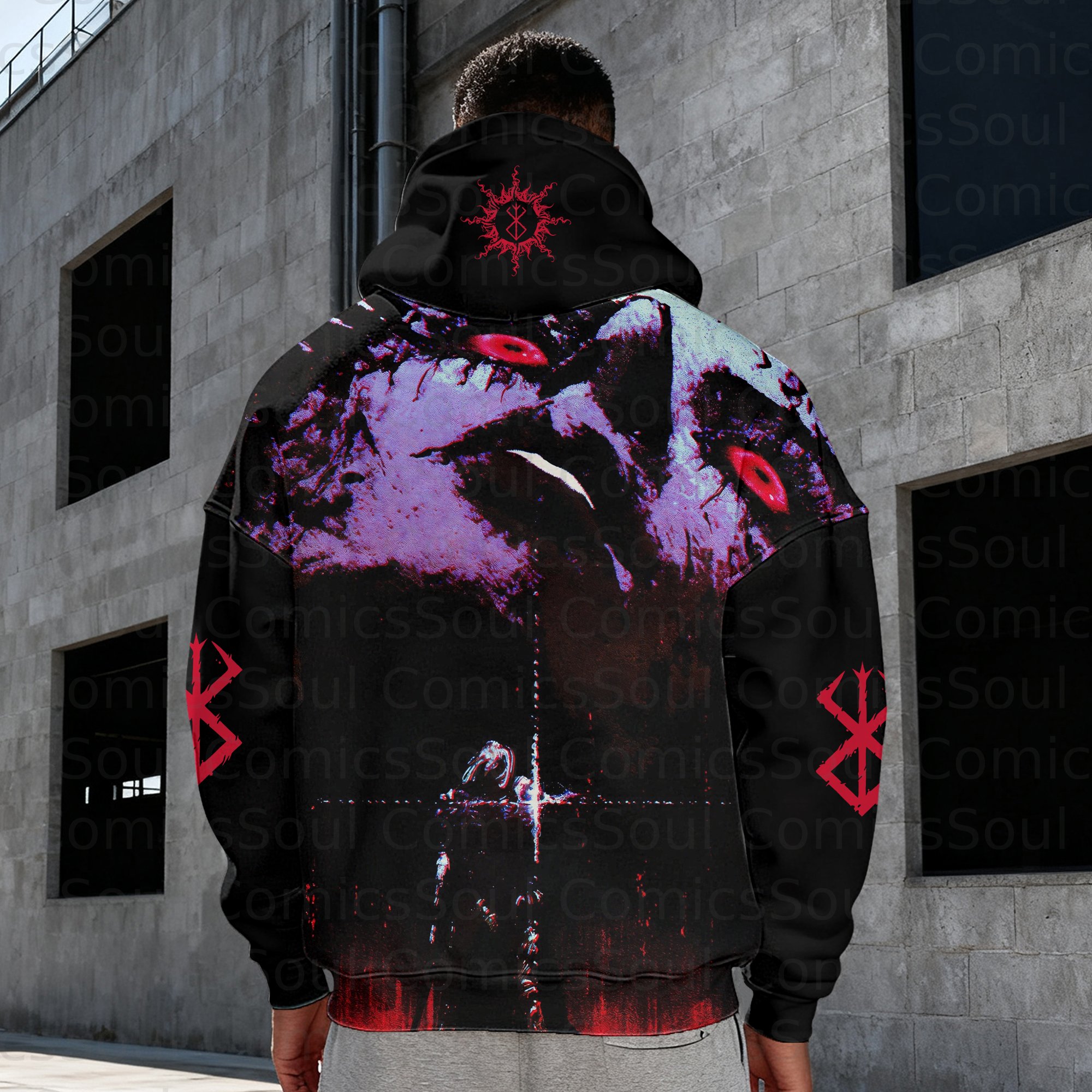 Unisex Graphic Streetwear Vintage Plush  Hoodie