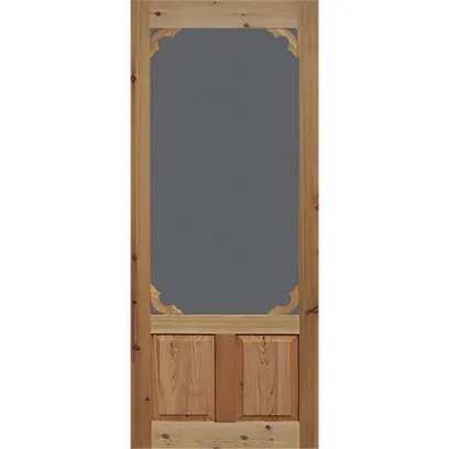Bay 36 in. x 80 in. Woodland Cedar Screen Door