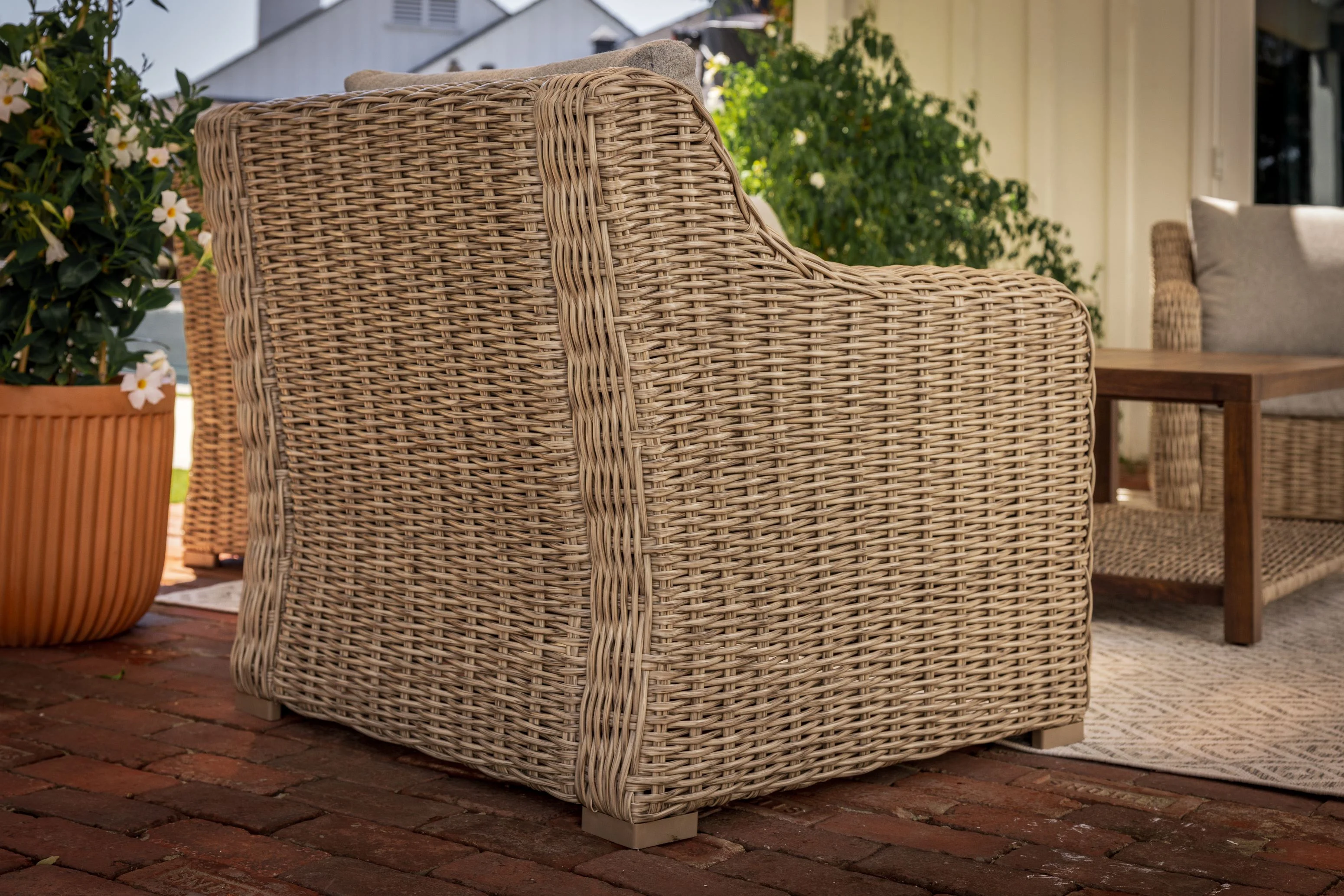 Better Homes & Gardens Bellamy 2-Pack Outdoor Wicker Club Lounge Patio Chairs, Dark Brown - Image 17