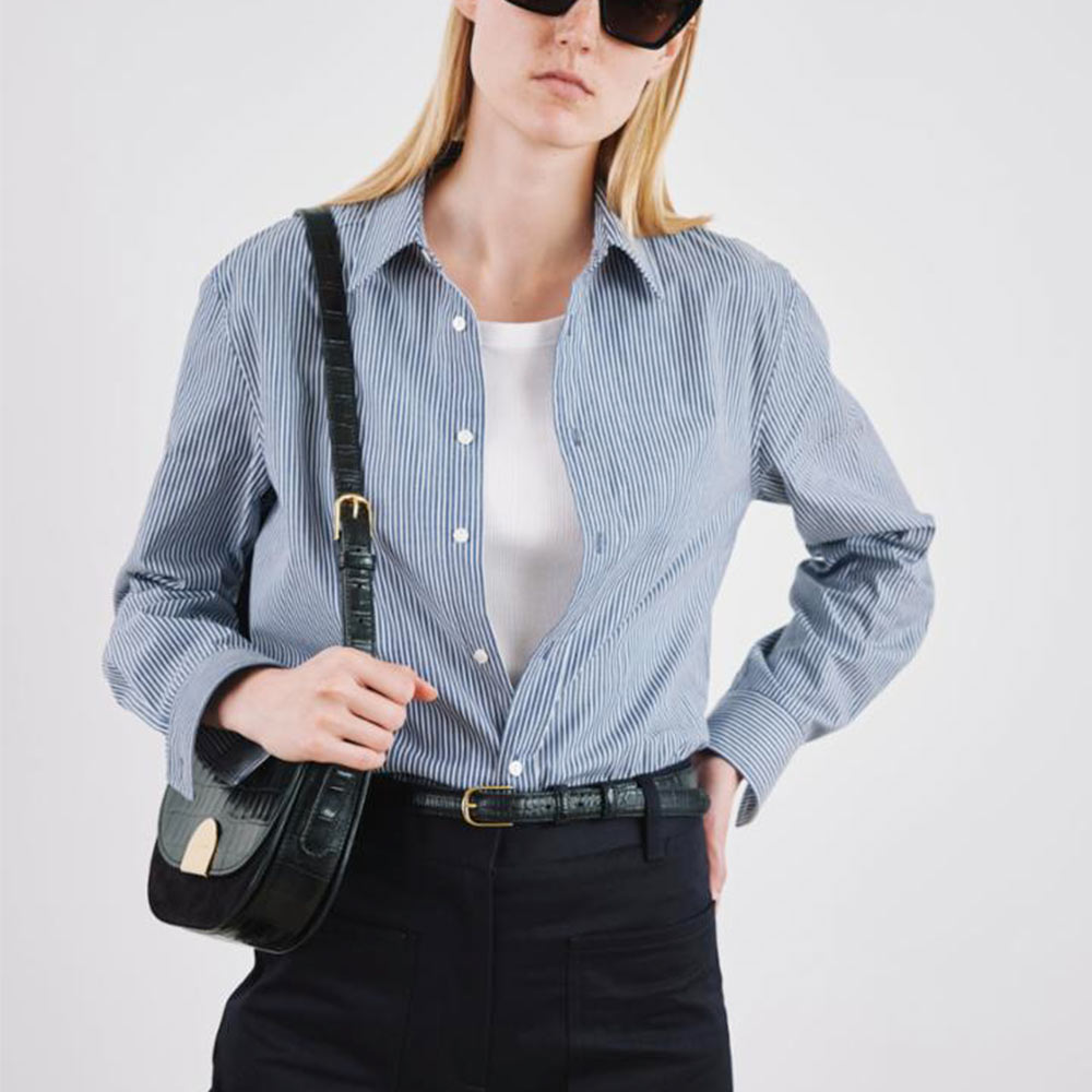 Nili Lotan - Raphael Classic Shirt - Bleu