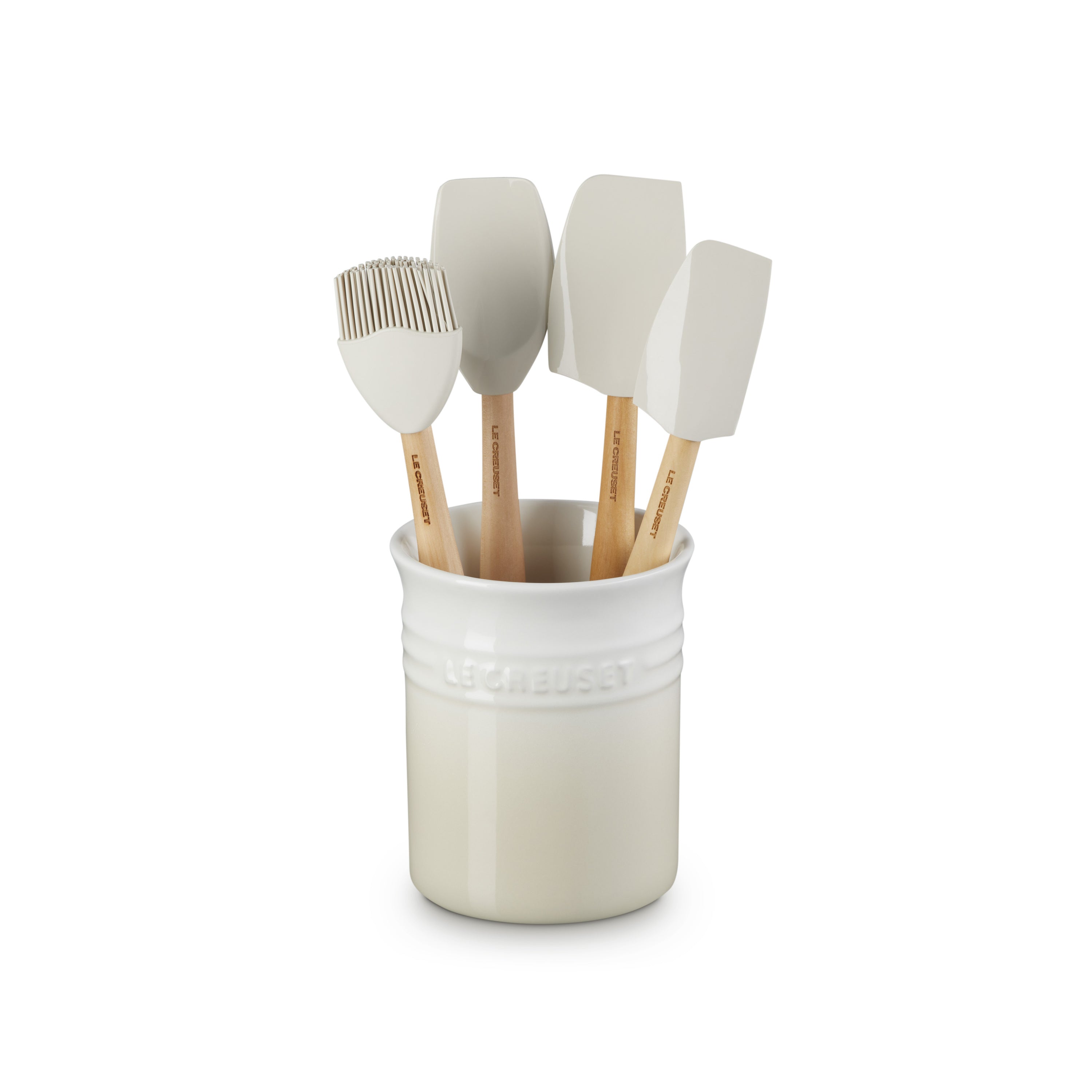 Le Creuset Pot met 4 Spatels - Meringue