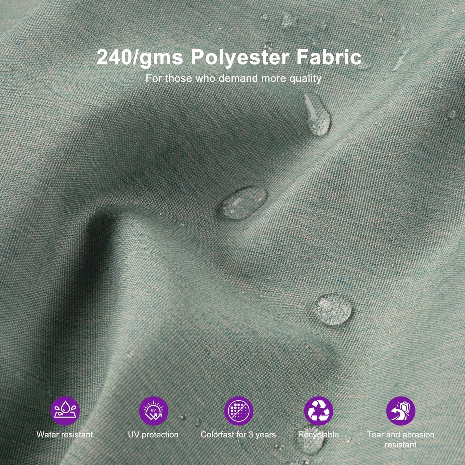 PURPLE LEAF Outdoor Cantilever Umbrella 10' X 13' Rectangle Umbrella Large Patio Umbrella Windproof Heavy Duty Hanging Offset Umbrella for Garden Outdoor Pool, Dark Grey - Image 38
