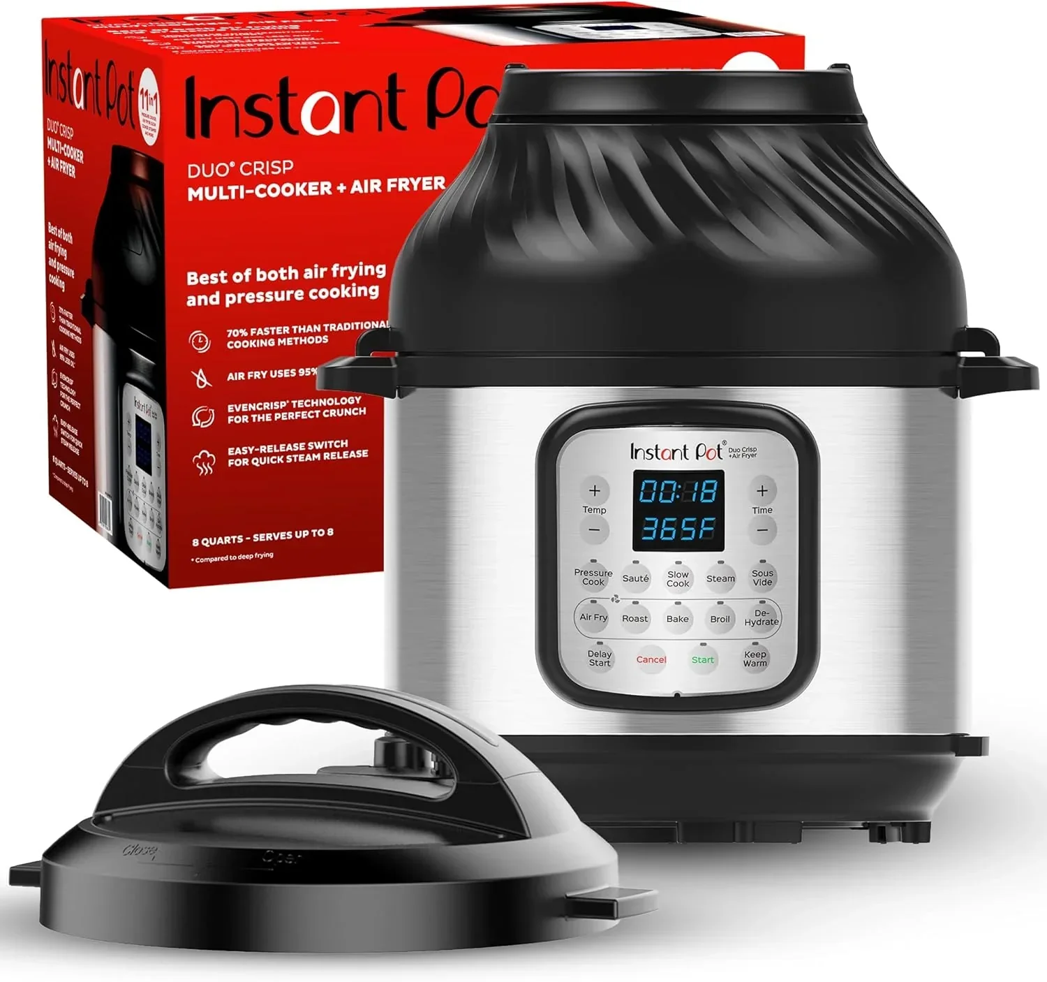 Instant Pot Duo 7 in 1 Electric Pressure Cooker Slow Cooker Rice Cooker Steamer Sauté Pan