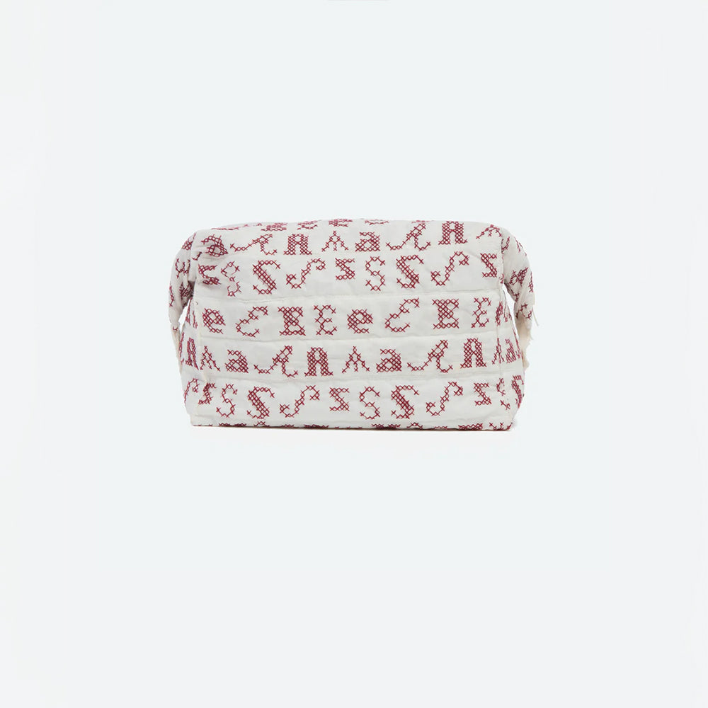 Sea NY - Trousse de toilette brodée - Crème