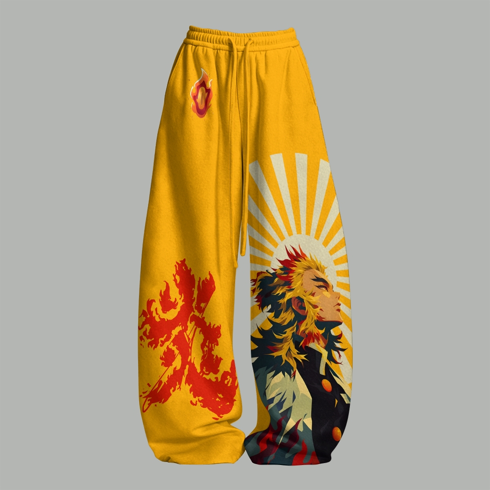 Demon Slayer Top & Elasticated Trousers Two-Piece Set