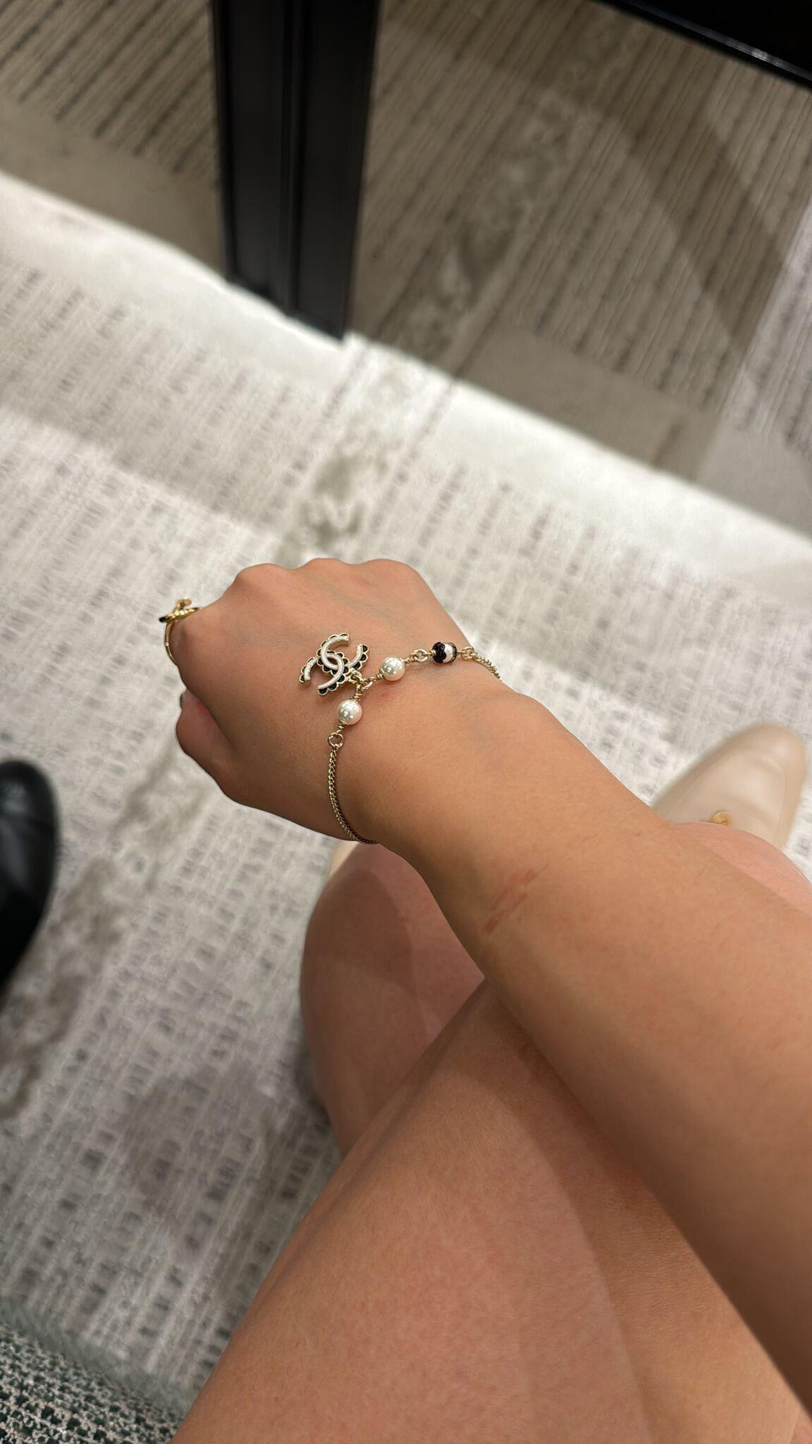 Chanel Black Lace CC Bracelet - Original Replica Club