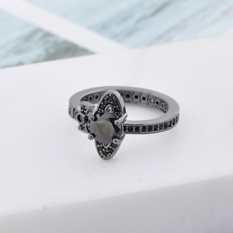 Vivienne Westwood Multi Color Diamond Saturn Ring - Original Replica Club