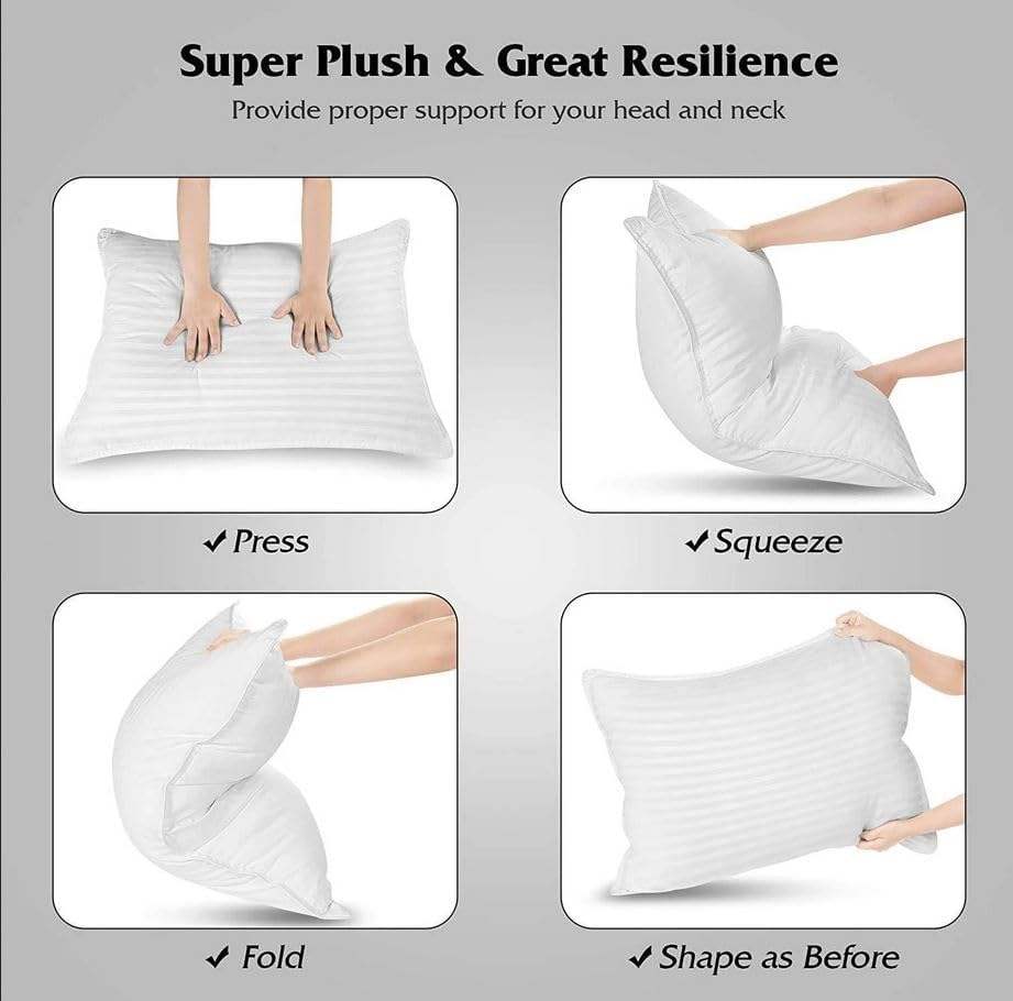 Design Hotel Quality Cooling Bed Pillows White Set of 2 Personalized Home Hotel Sleeping Pillows