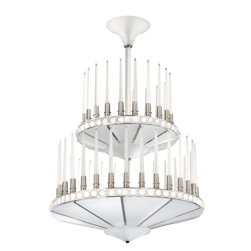 LUSTRE PERLES - CRISTAL INCOLORE, FINITION NICKEL