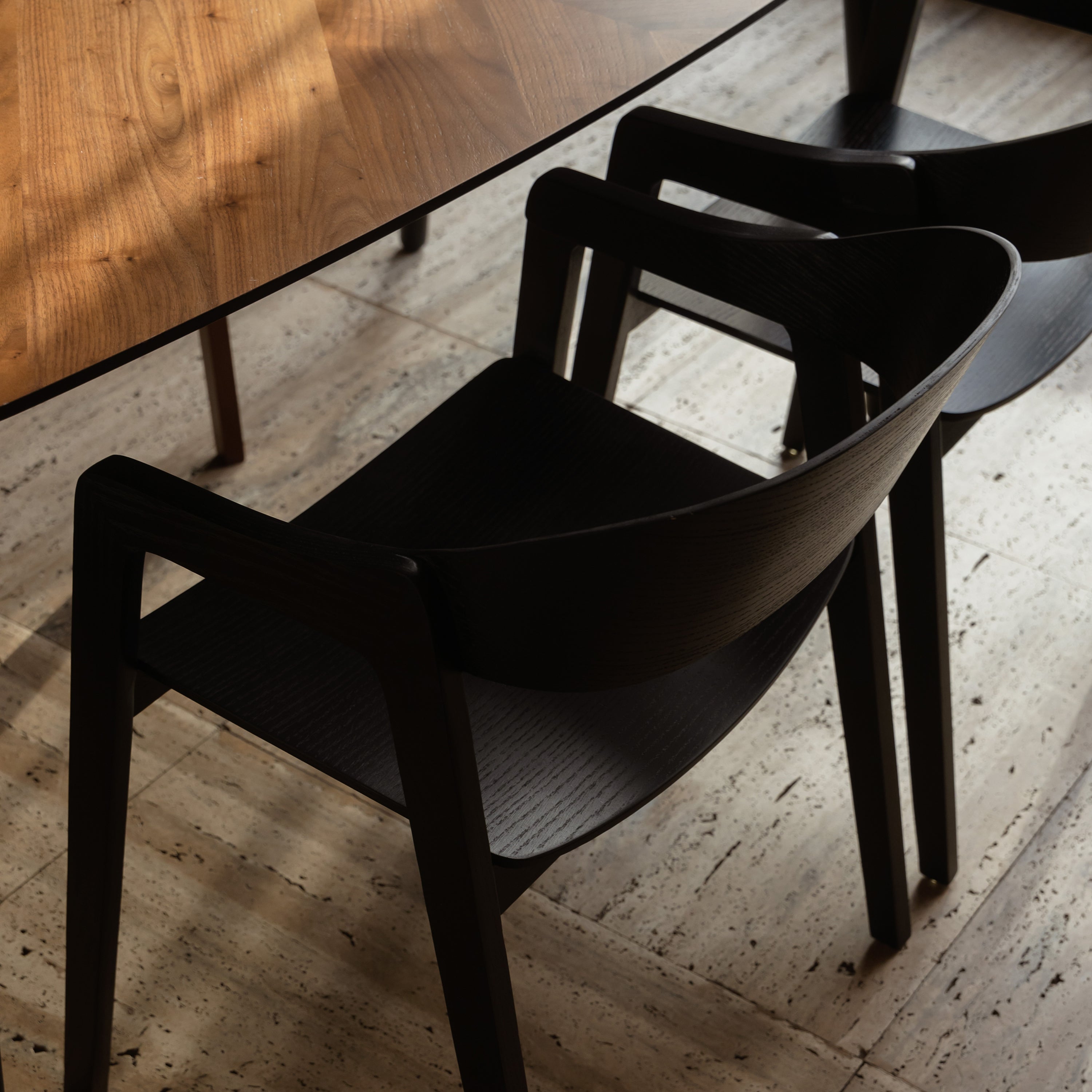 Dutchbone Westlake Eetkamerstoel - Zwart